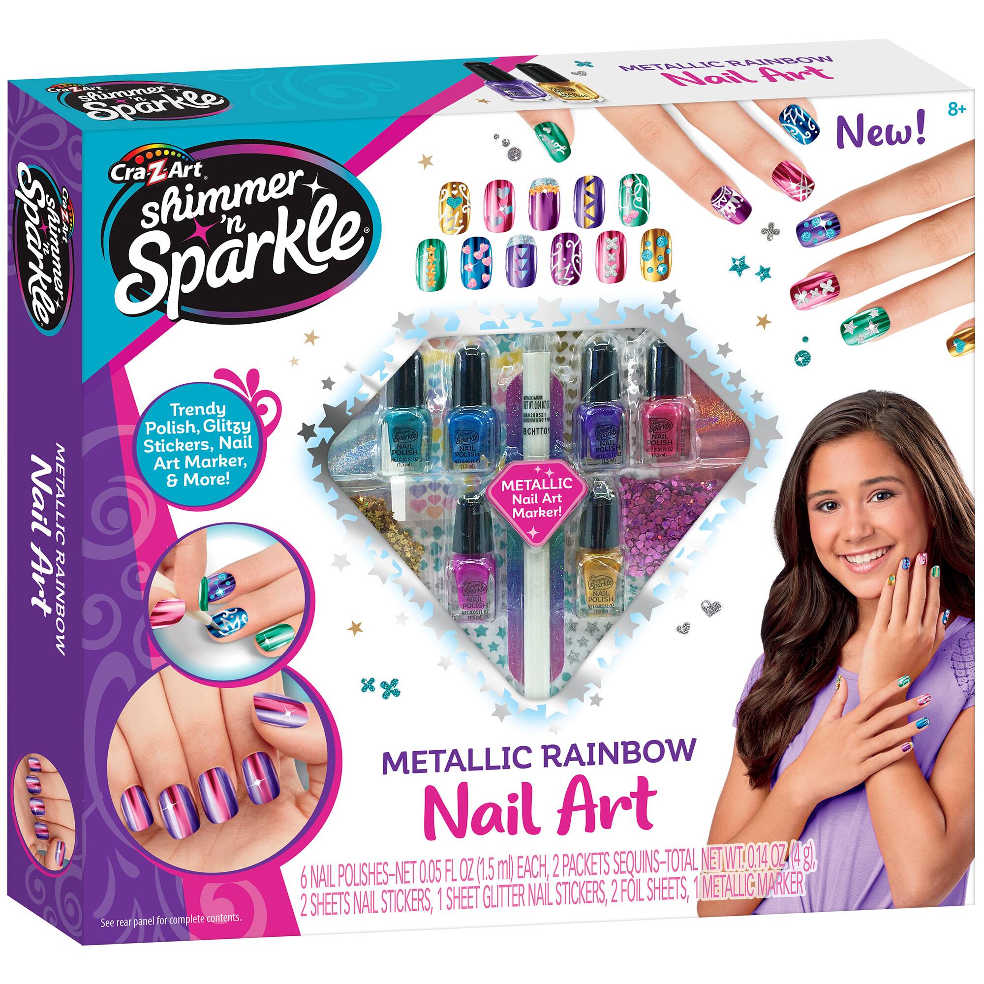 Cra-Z-Art&#xAE; Shimmer &#x27;n Sparkle Metallic Rainbow Nail Art