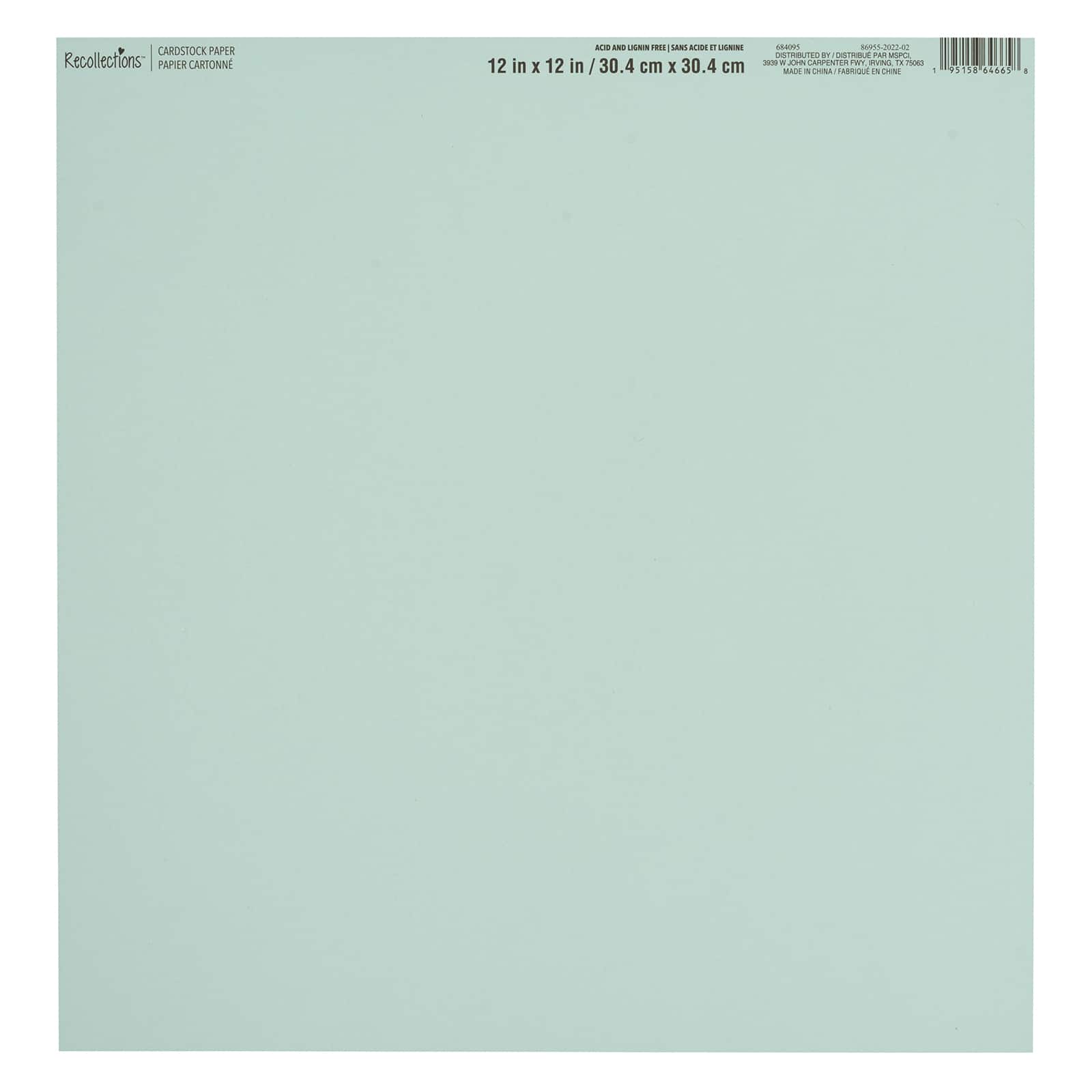 60 Pack: Smooth Solid Cardstock Paper by Recollections™, 12" x 12"