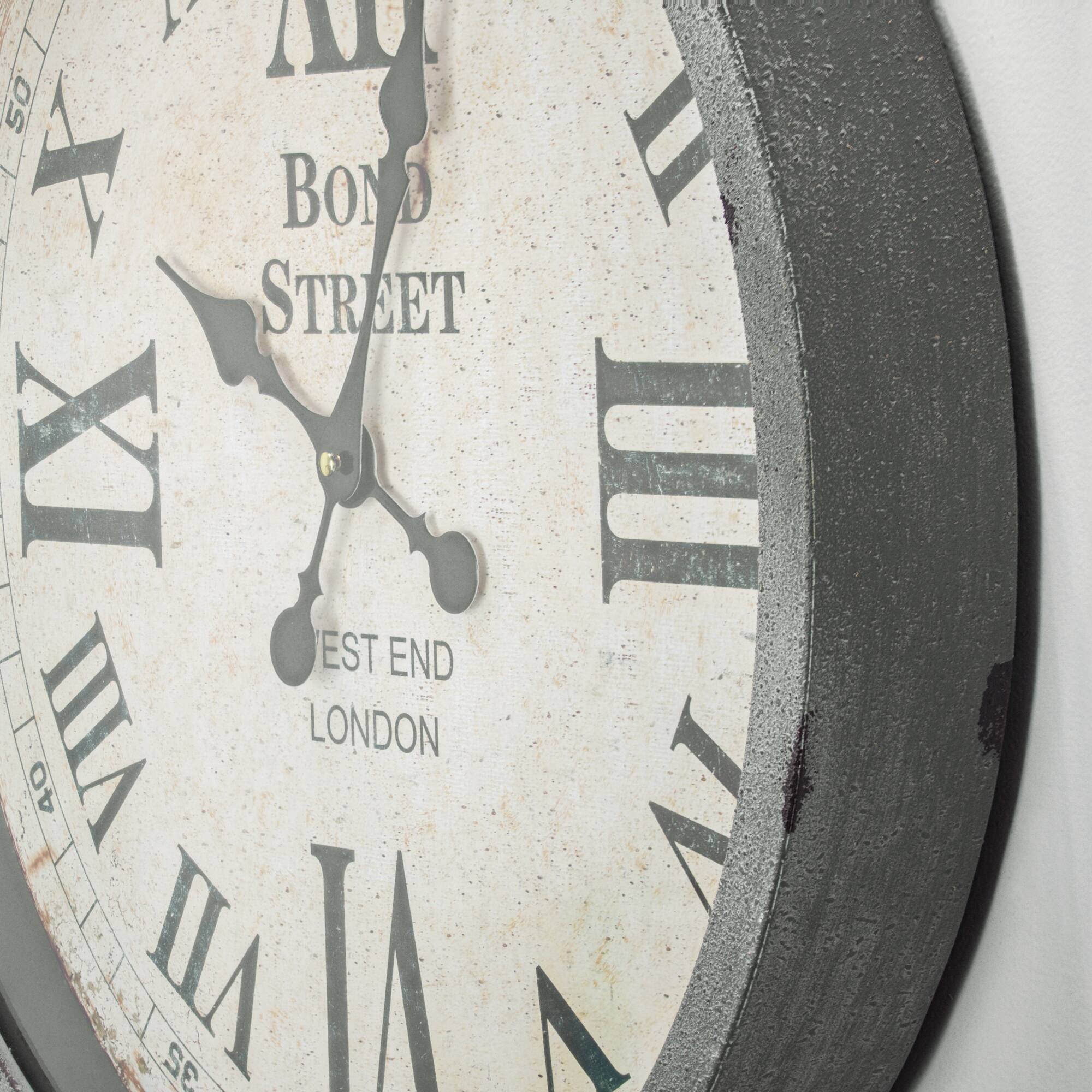 Bond Street West End Antique Pocket Watch Wall Clock 28&#x22;