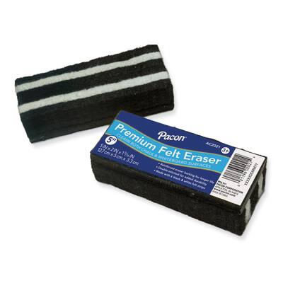 Premium Wool Felt Eraser (2 Pack)Dustless Wood Chalk Eraser Blackboard Eraser Cleaner for Teachers and Kids