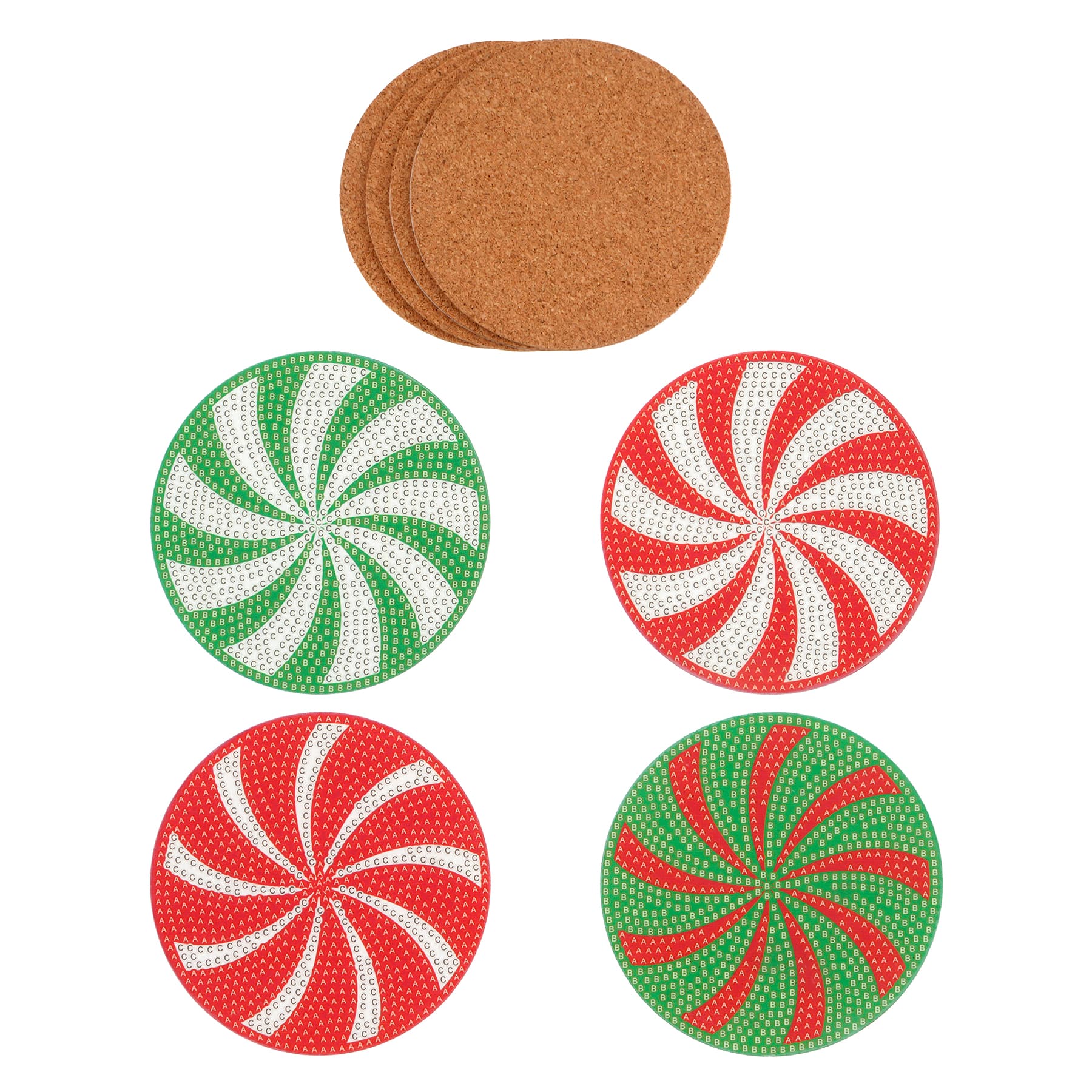 Christmas Candy Diamond Art Coaster Kit by Make Market&#xAE;