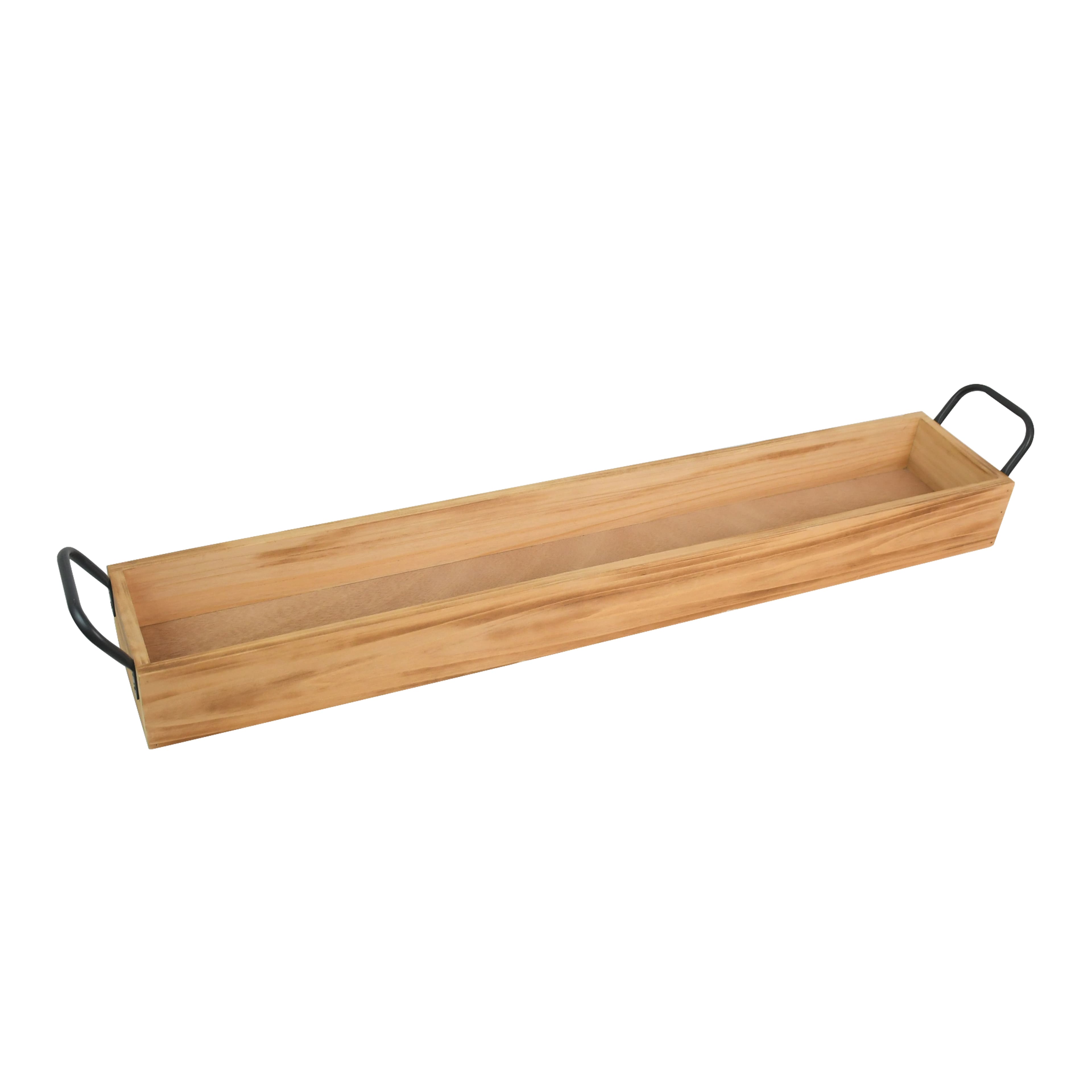 29&#x22; Wood Tray with Metal Handle by Ashland&#xAE;