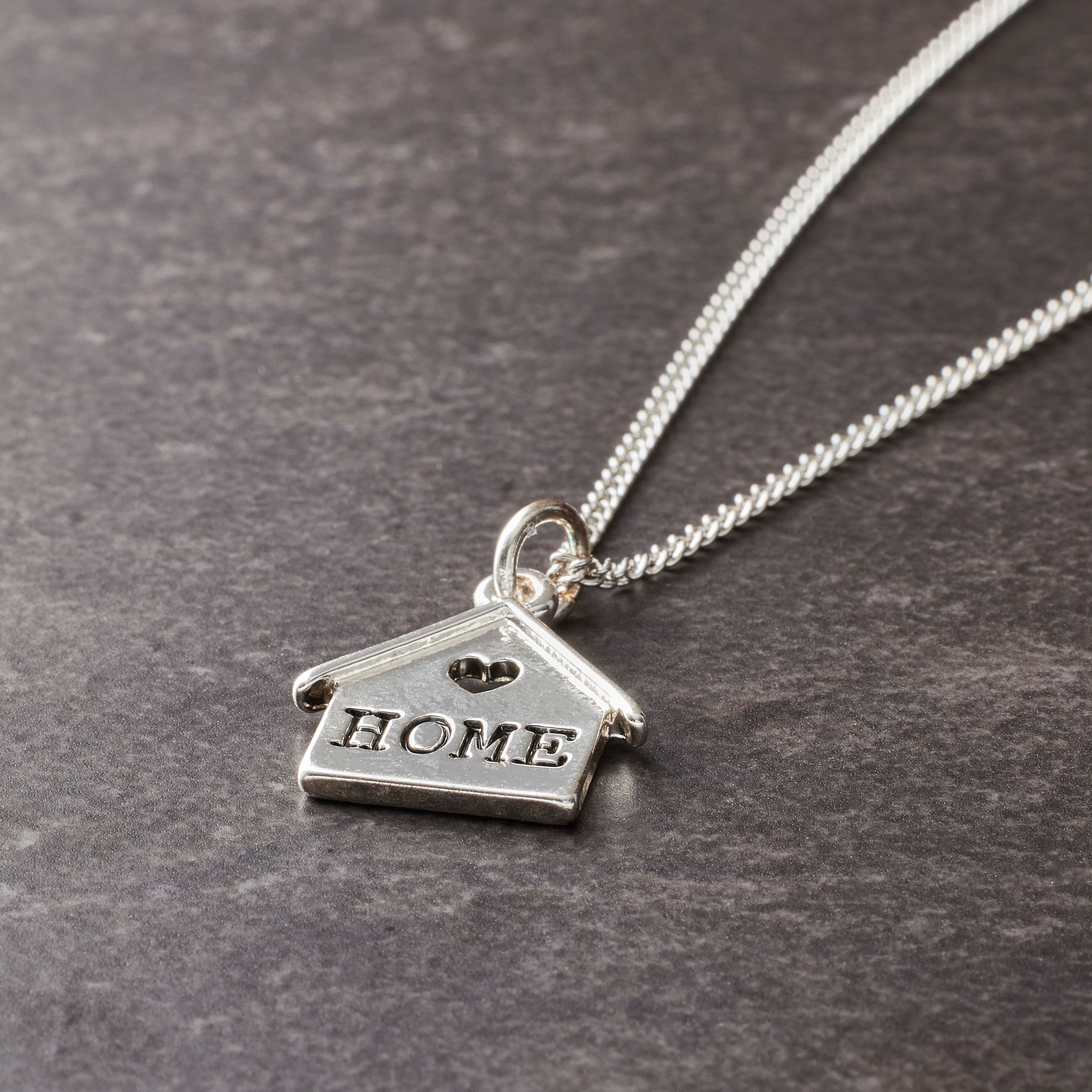 Charmalong&#x2122; Antique Silver Plated Home Charm by Bead Landing&#x2122;