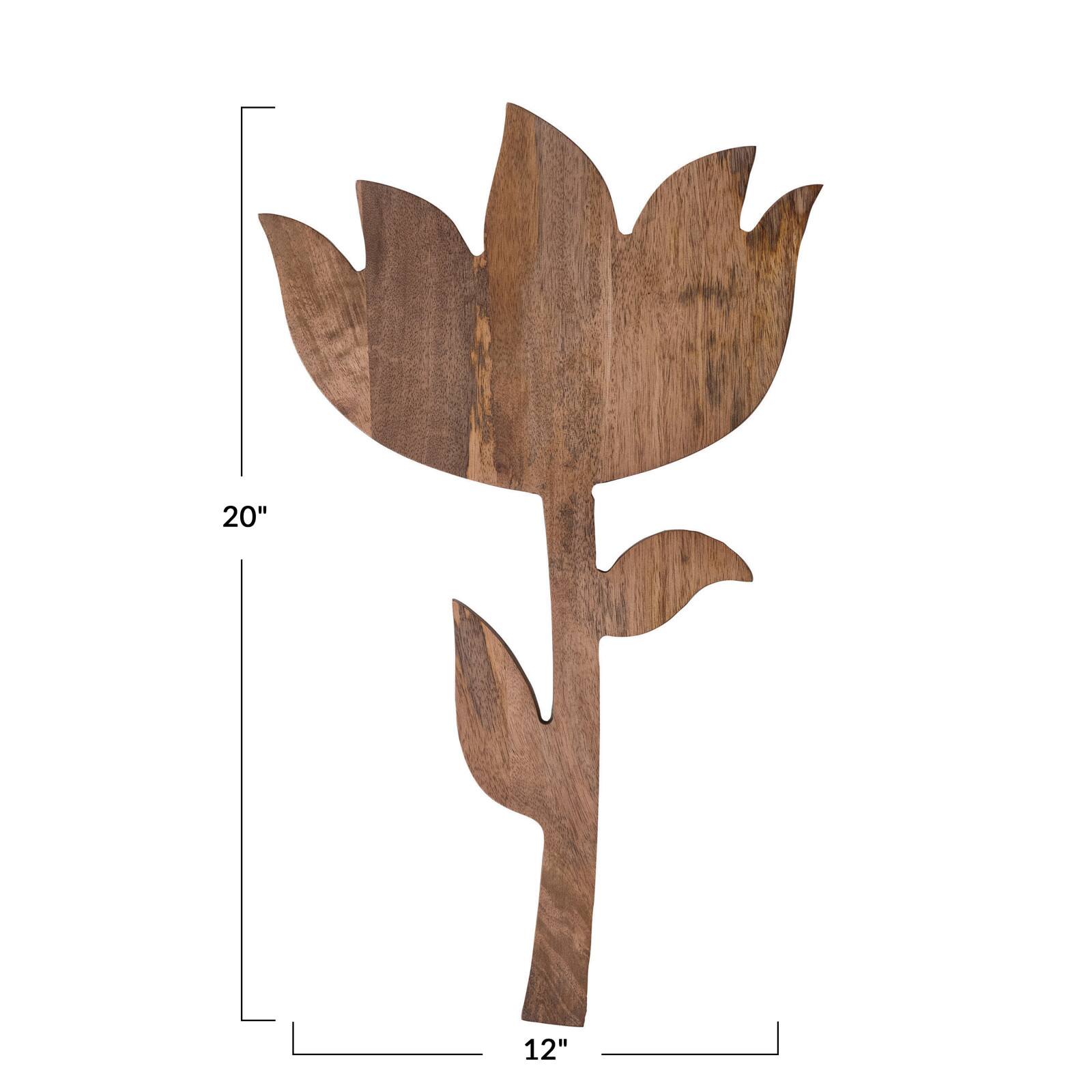 Hello Honey® 20" Bloom Natural Mango Wood Serving Board