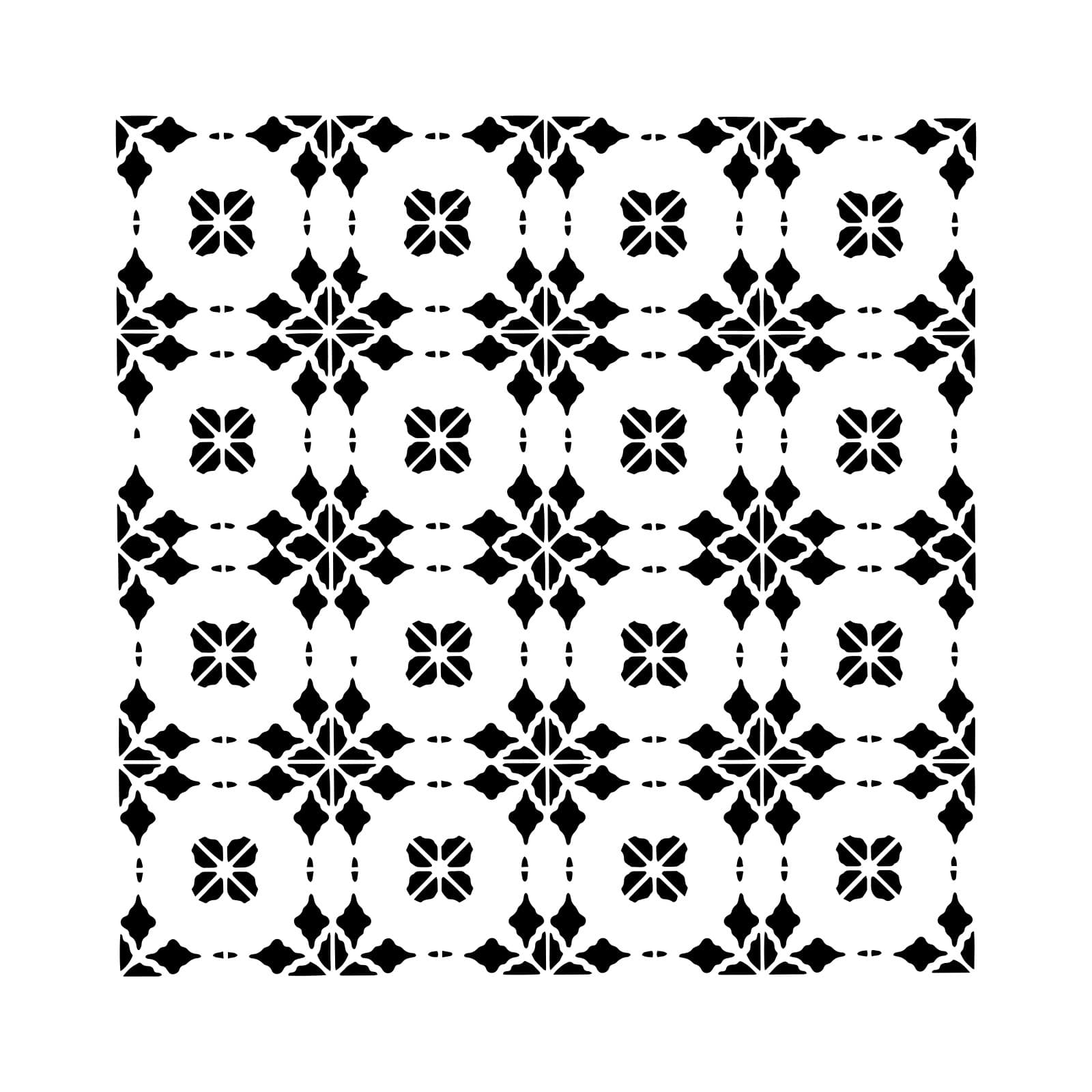 The Crafter&#x27;s Workshop Circle Tiles Stencil, 6&#x22; x 6&#x22;