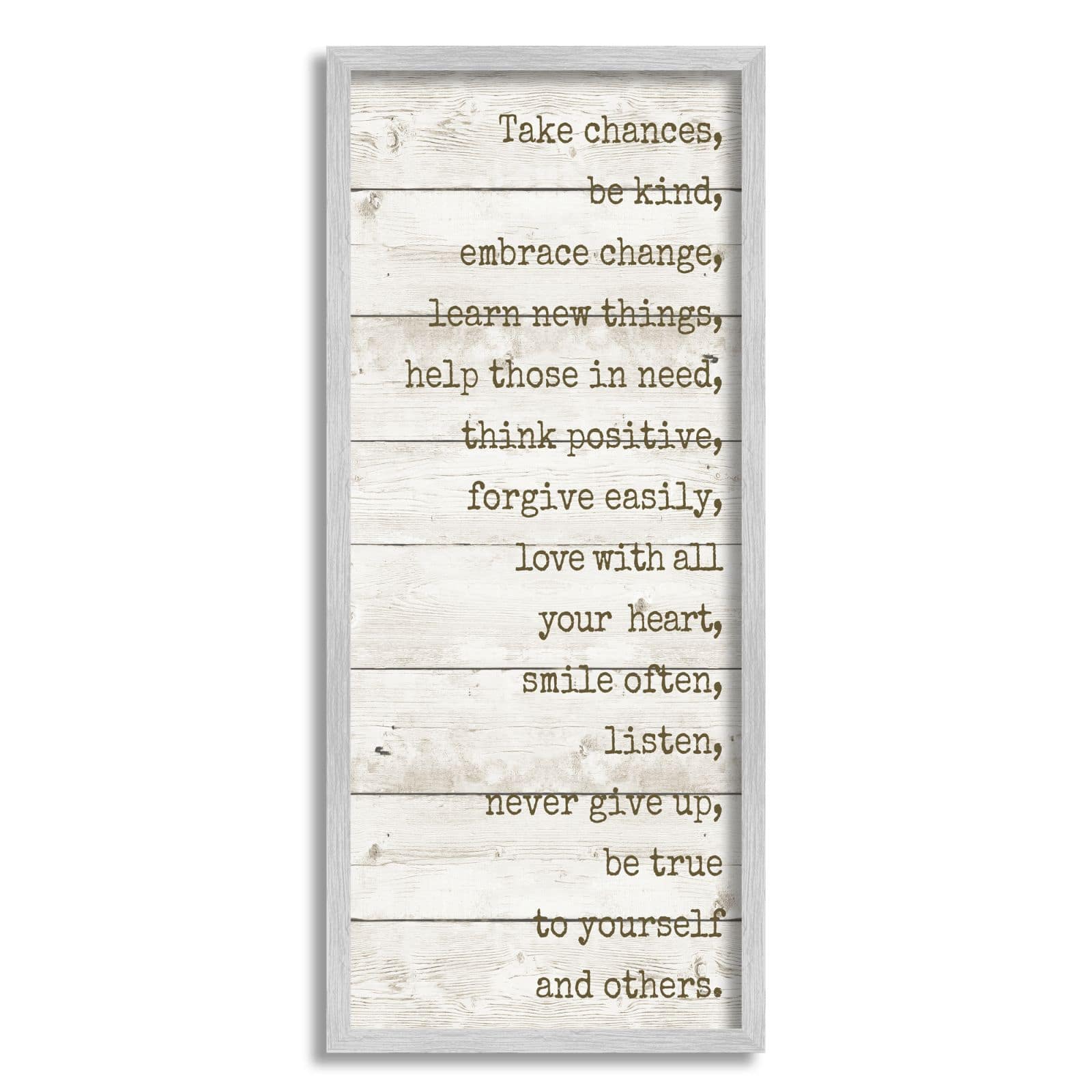 Stupell Together Home Family Inspirational Word On Wood Texture Wall Art