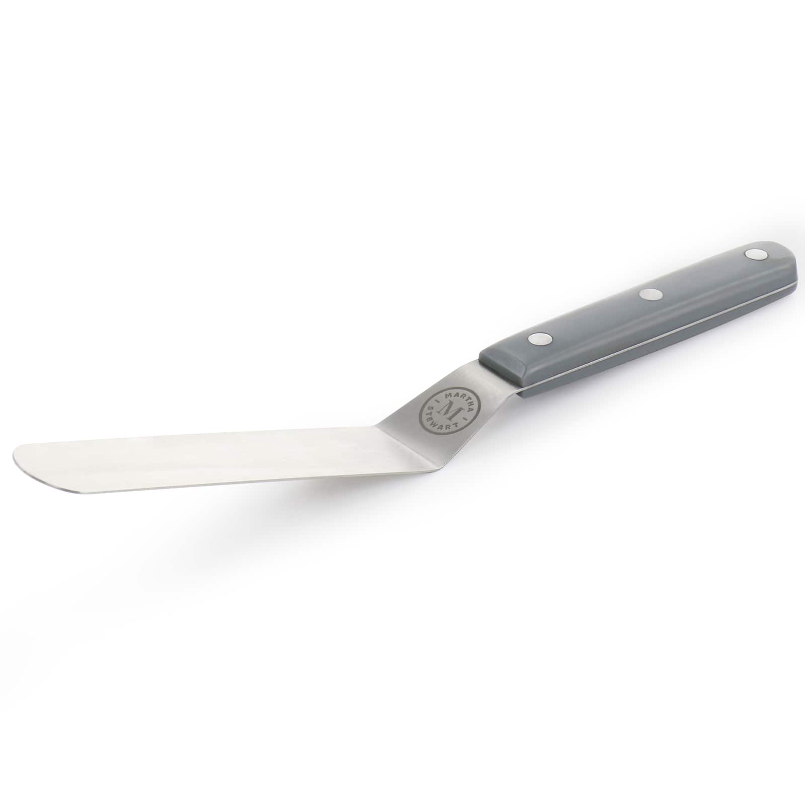 Martha Stewart Willerton Short Gray Stainless Steel Offset Spreader