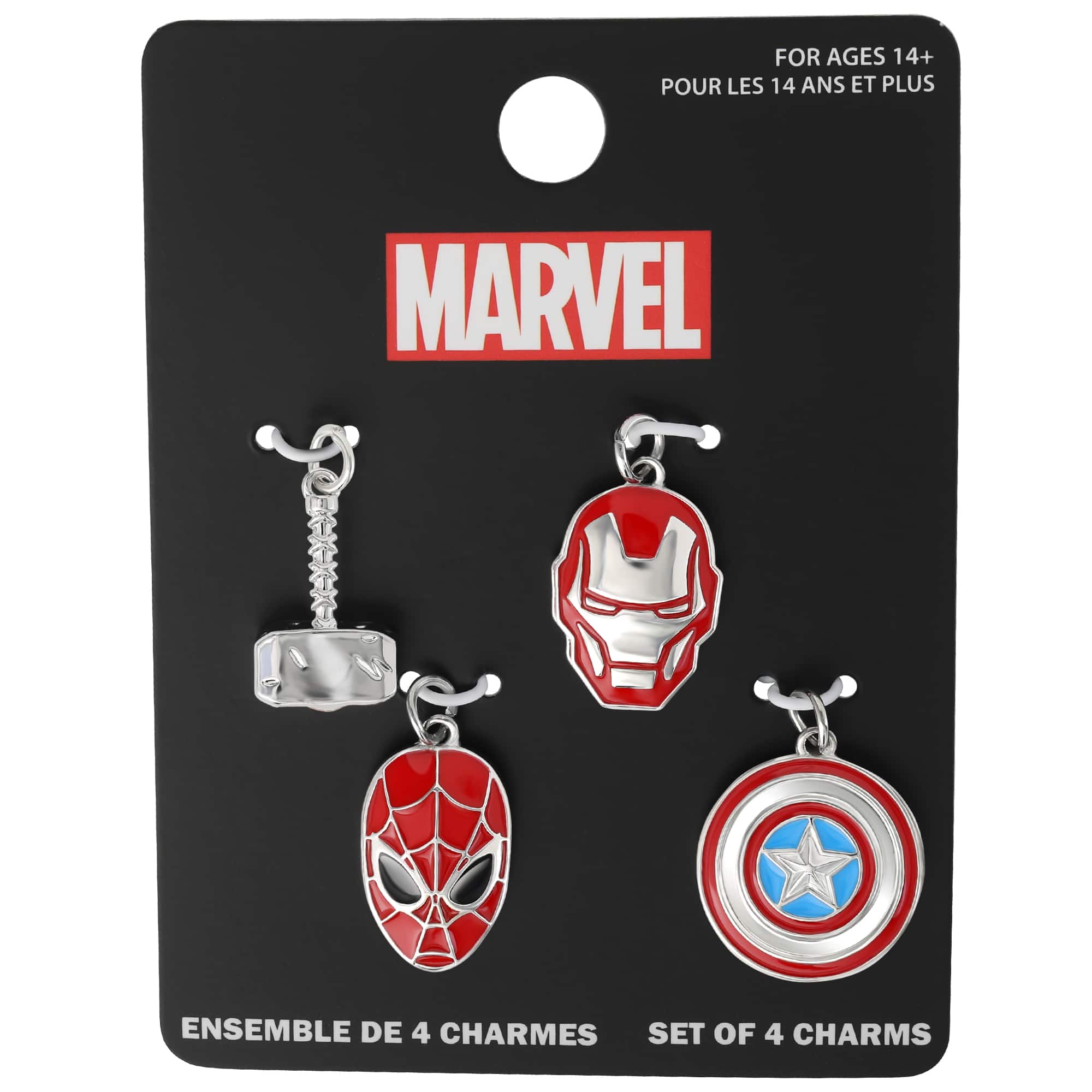Marvel® Avengers 4-Piece Enamel Charm Set