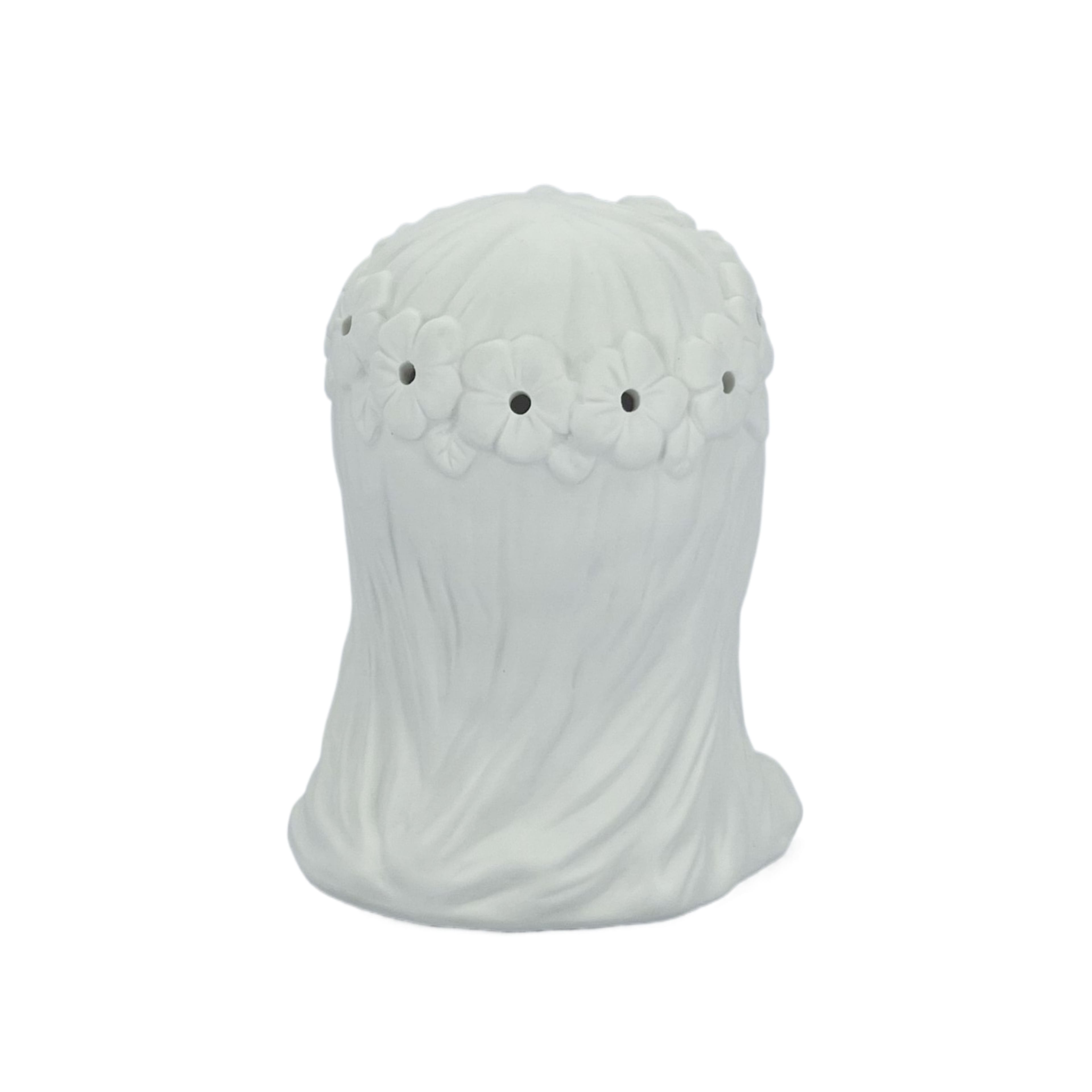 7.75" DIY Ceramic LED Veiled Lady Décor by Make Market®
