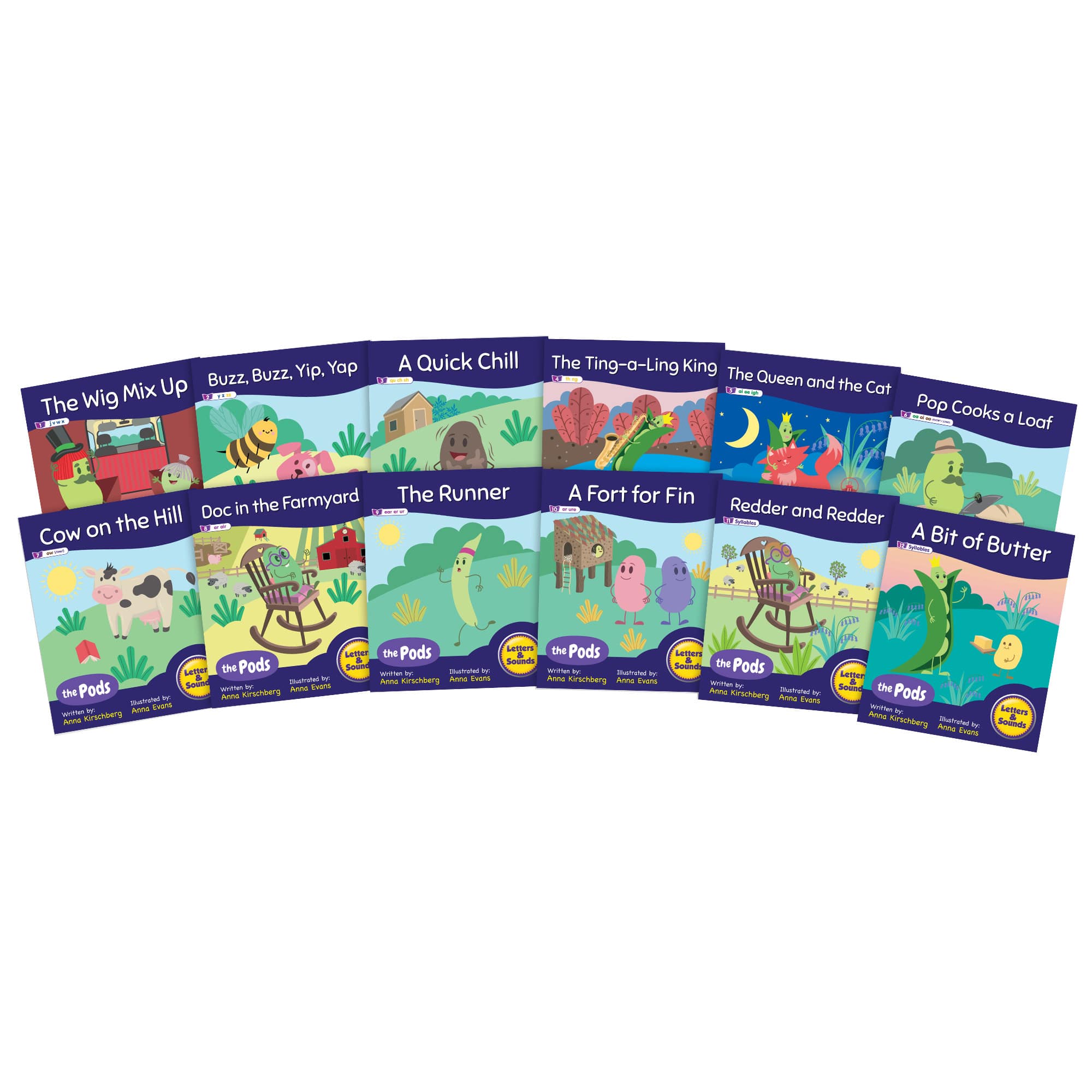 Junior Learning&#xAE; Decodable Readers The Pods Phase 3 Phonics Set