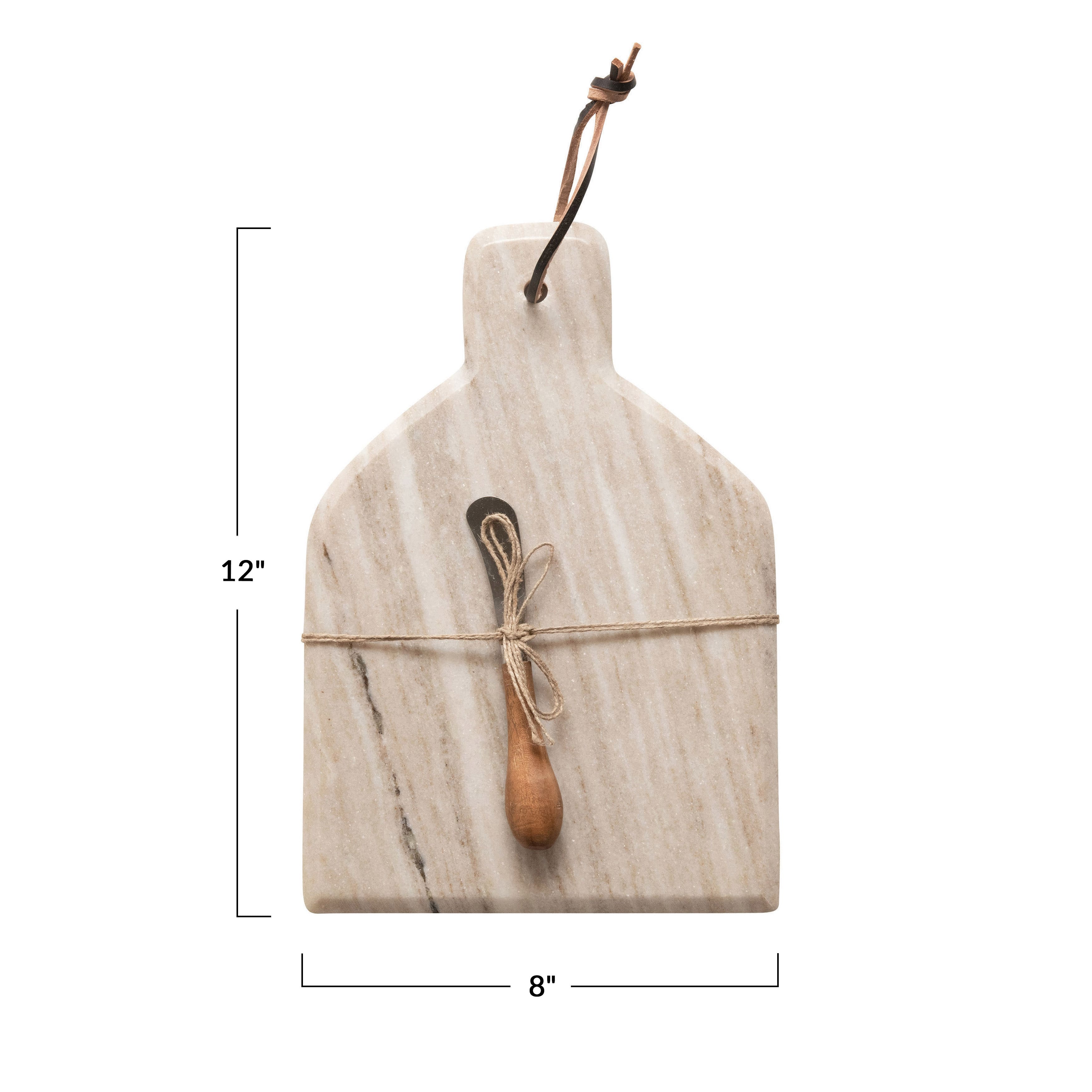 Hello Honey® Marble Cheese & Cutting Board with Canapé Knife