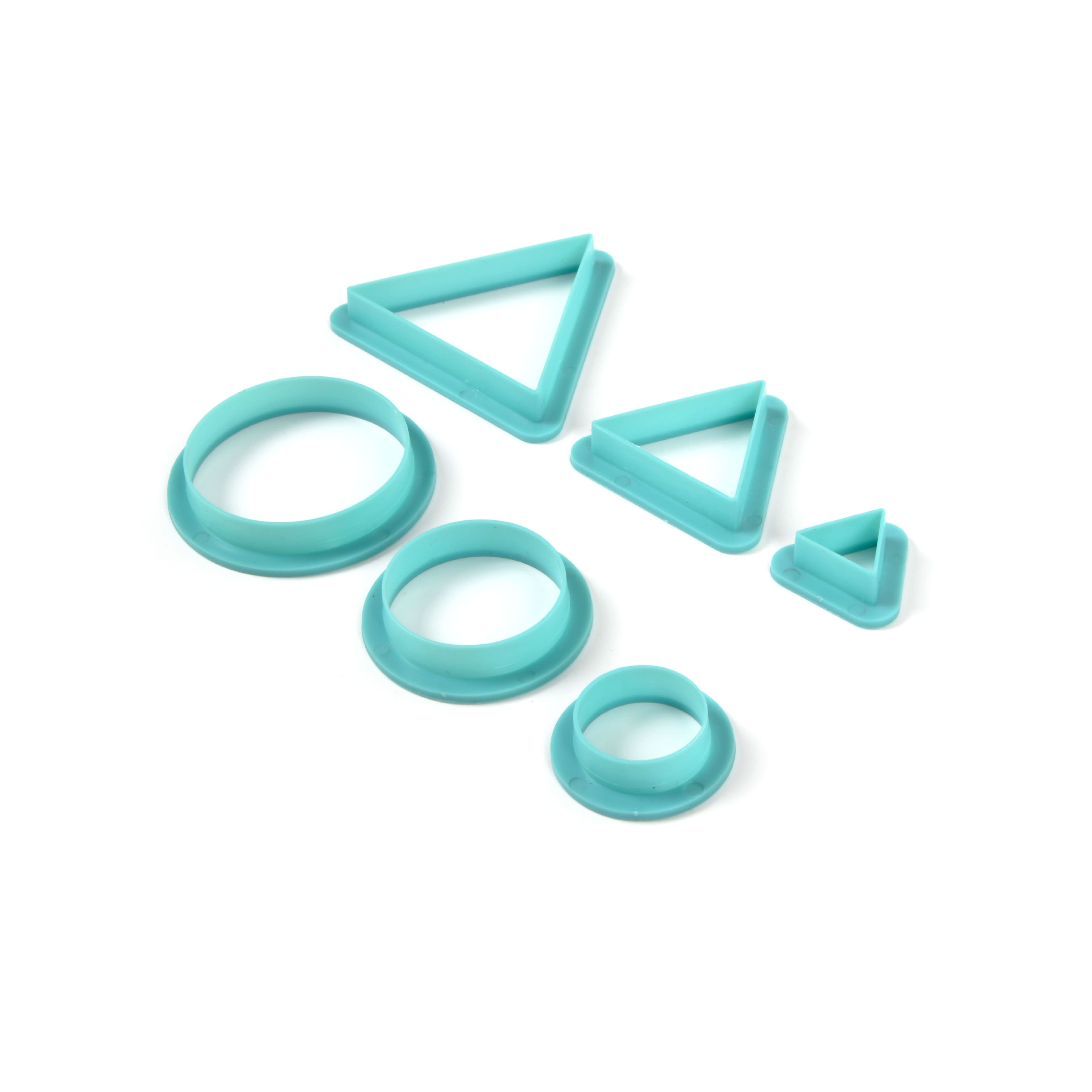 Triangles &#x26; Circles Clay Cutter Set by Bead Landing&#x2122;