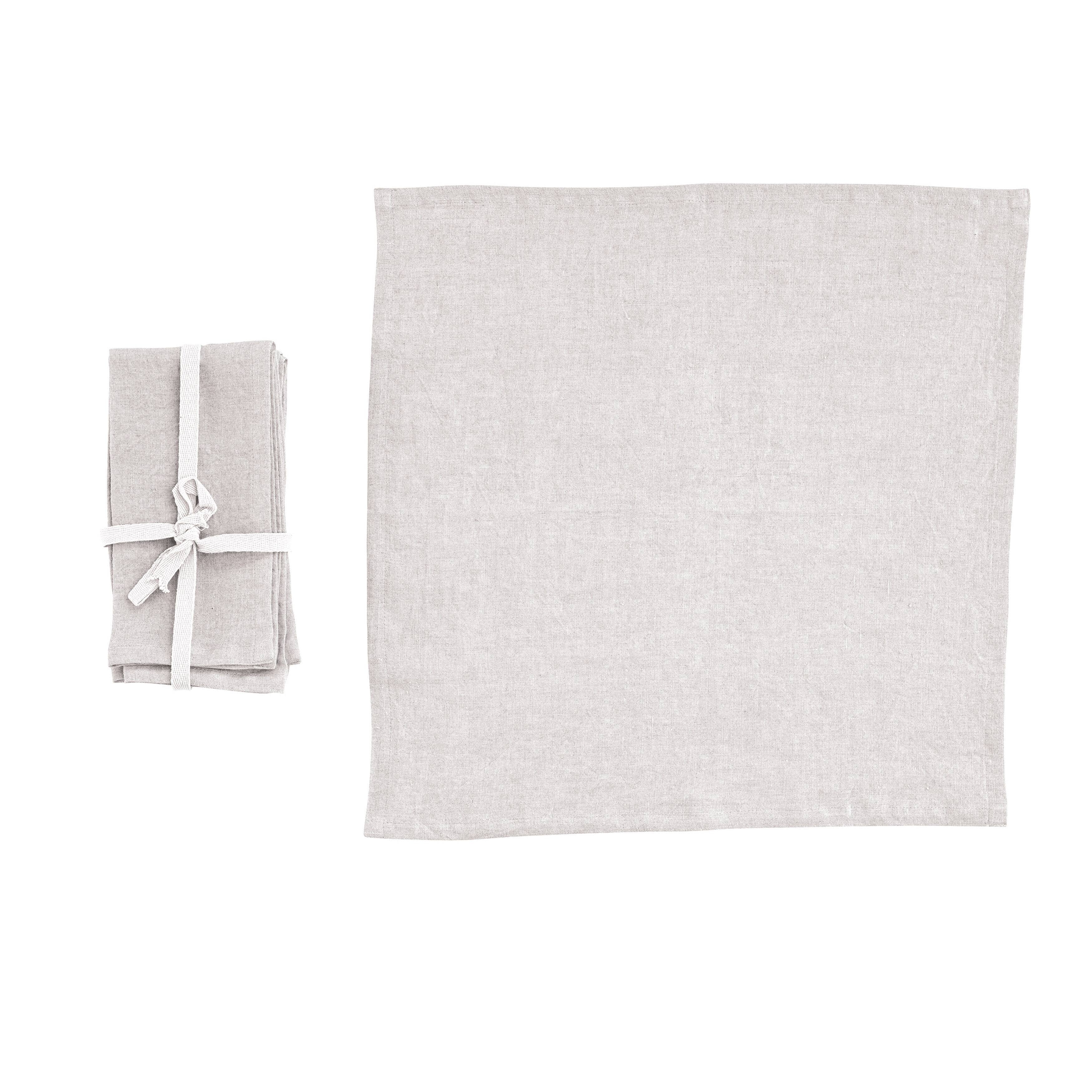Hello Honey&#xAE; 18&#x22; Square Stonewashed Linen Dinner Napkins, 4ct.