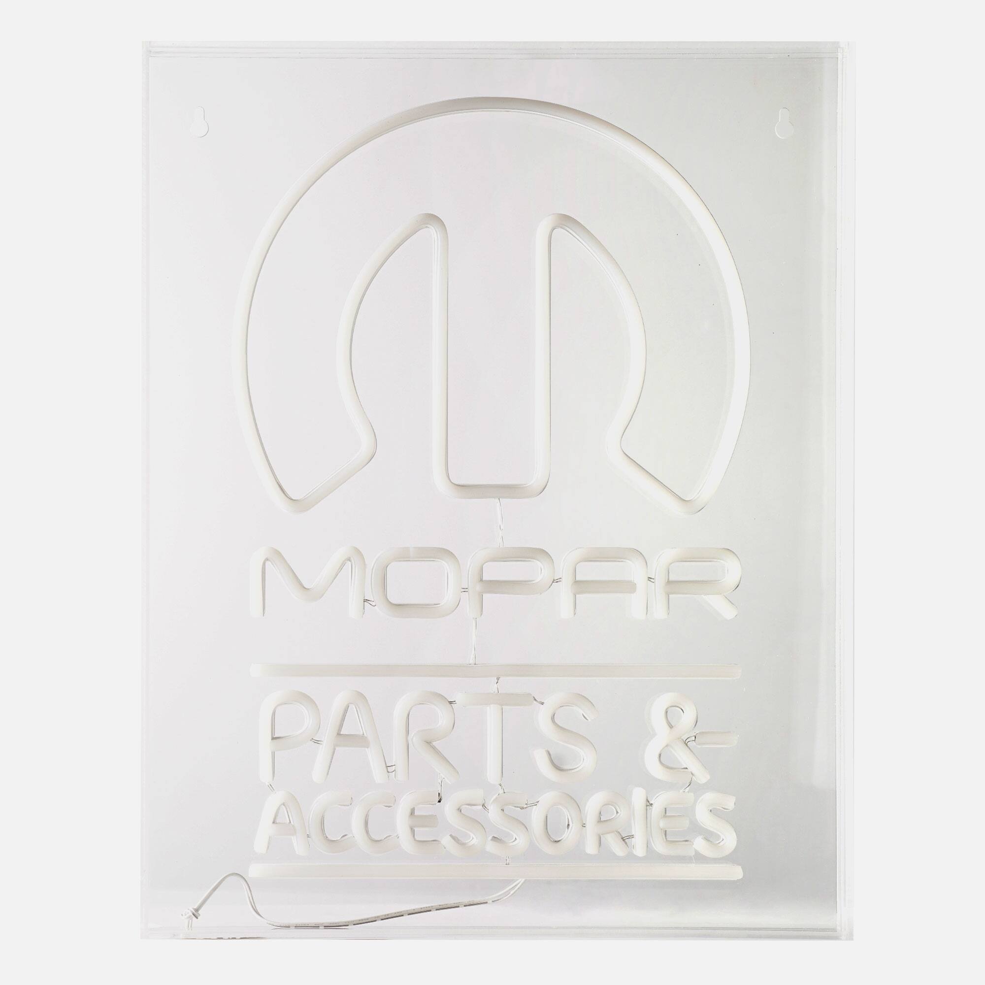 American Art D&#xE9;cor&#x2122; 20&#x22; Licensed Mopar Parts &#x26; Accessories Acrylic LED Wall D&#xE9;cor Sign