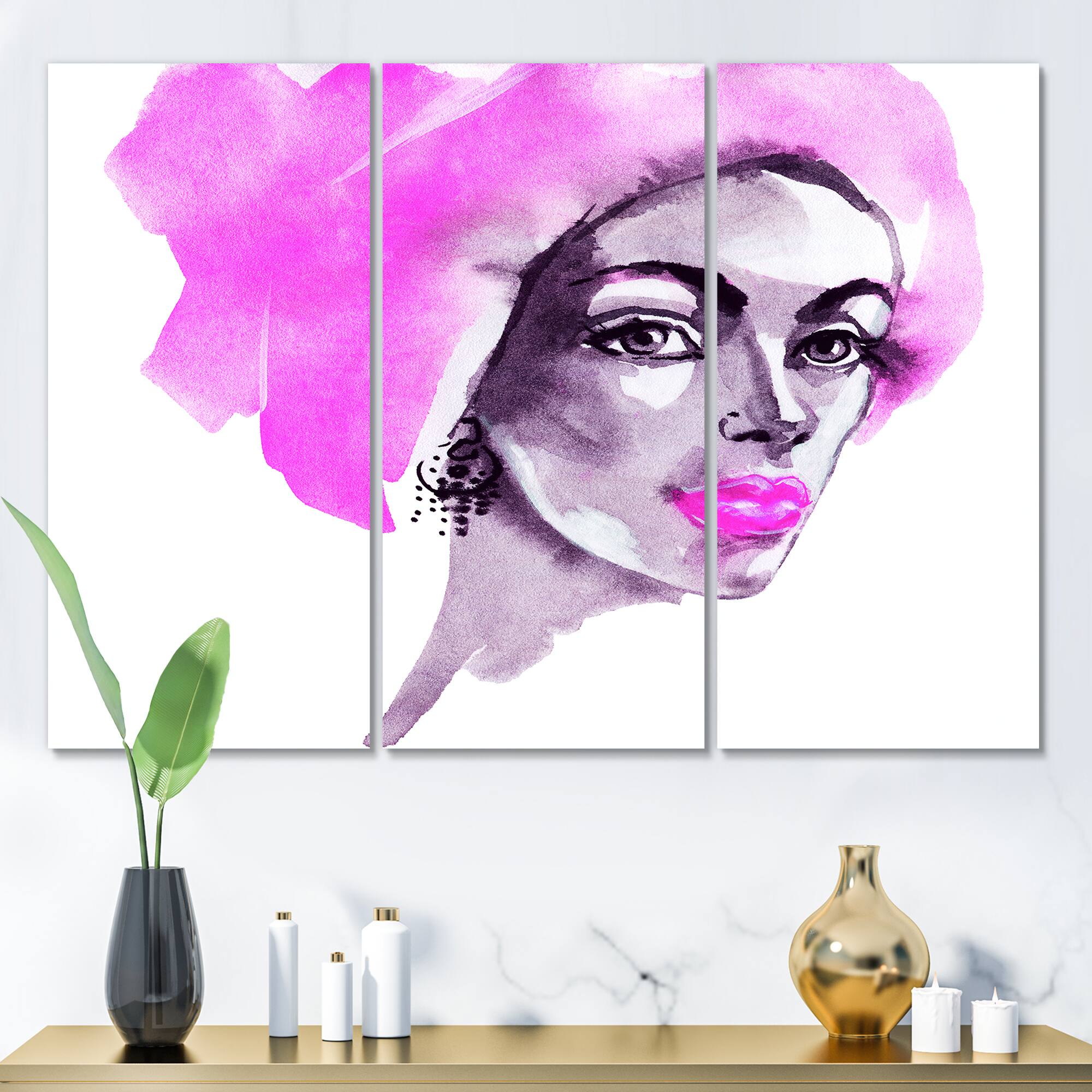Designart - African American Woman Fashion Portrait