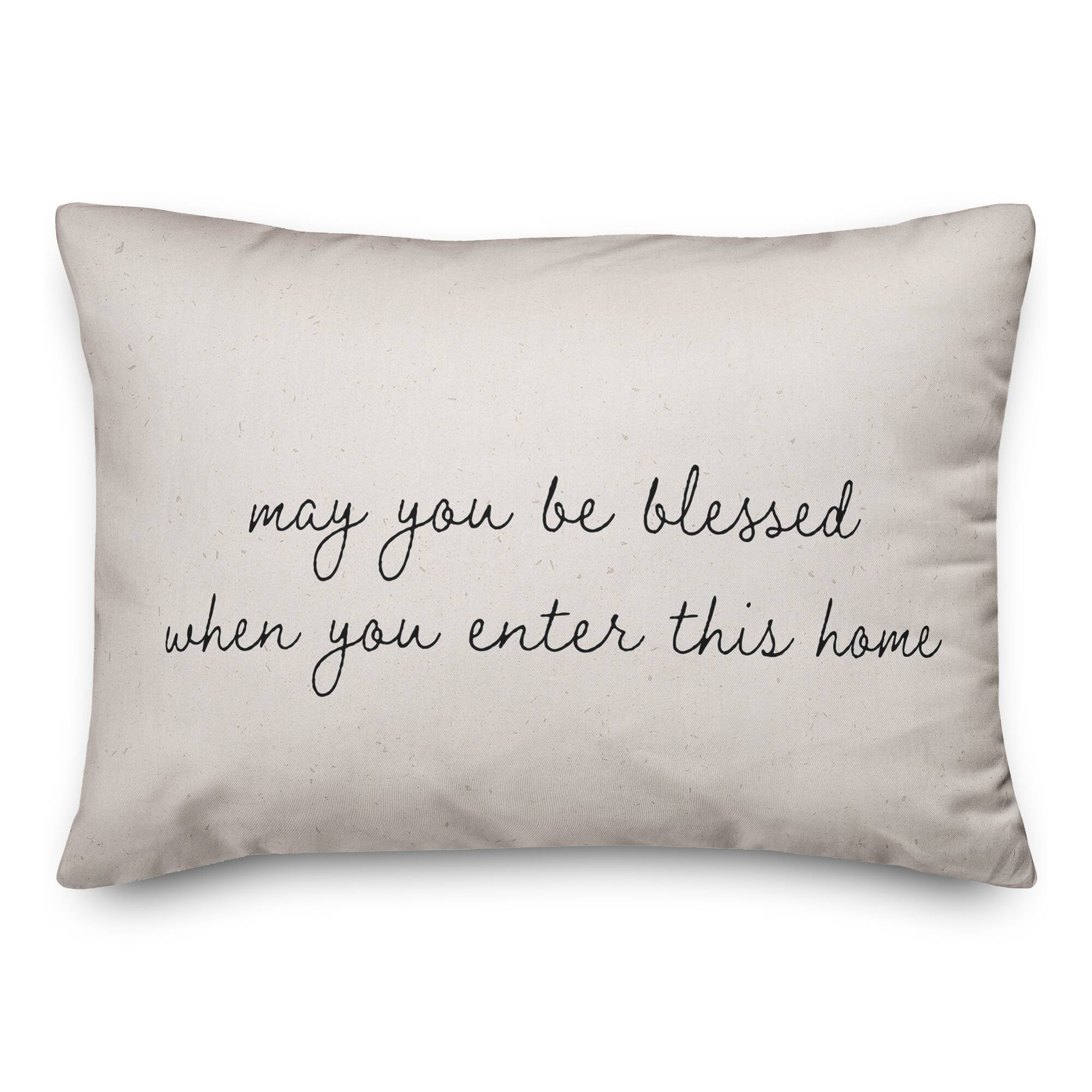 May You Be Blessed Indoor/Outdoor Lumbar Pillow