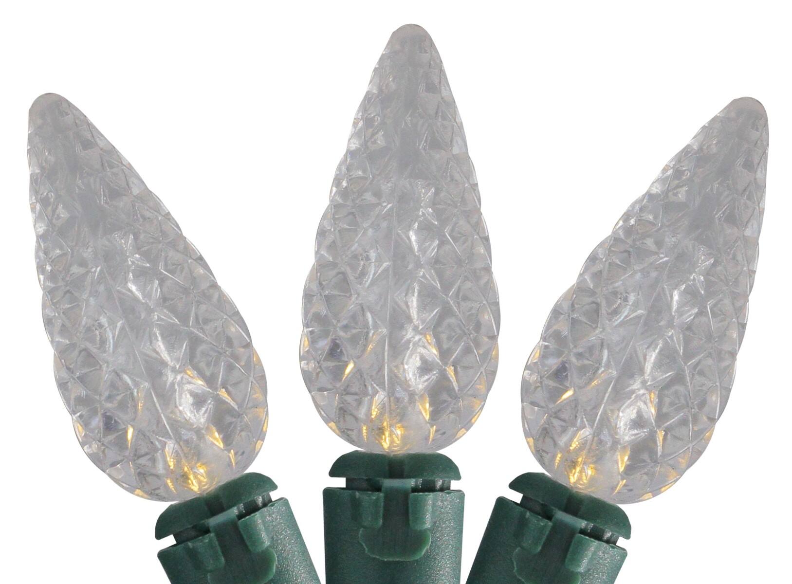 35ct. White LED C6 Mini Christmas String Lights