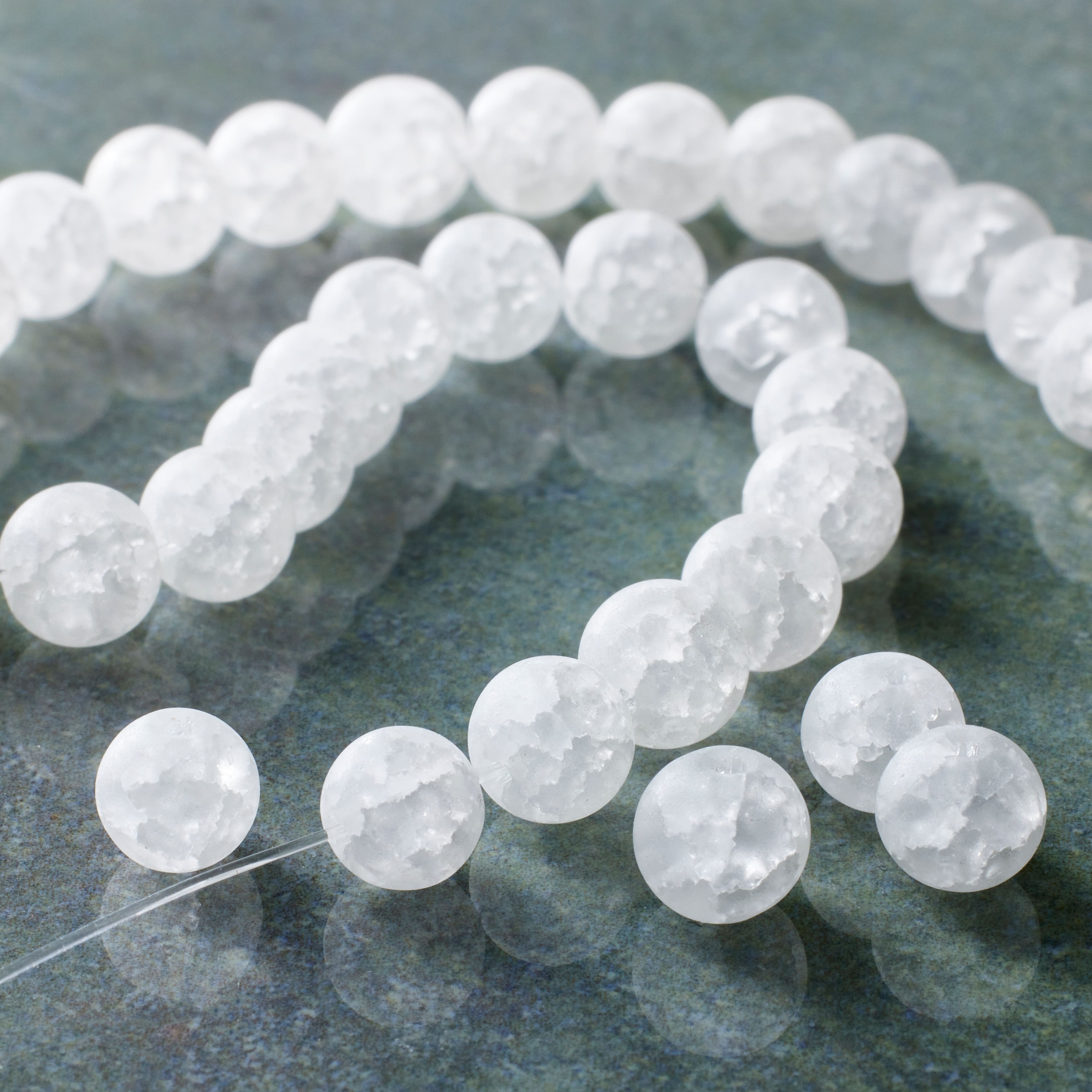Matte Quartz Round Beads, 6mm by Bead Landing&#x2122;