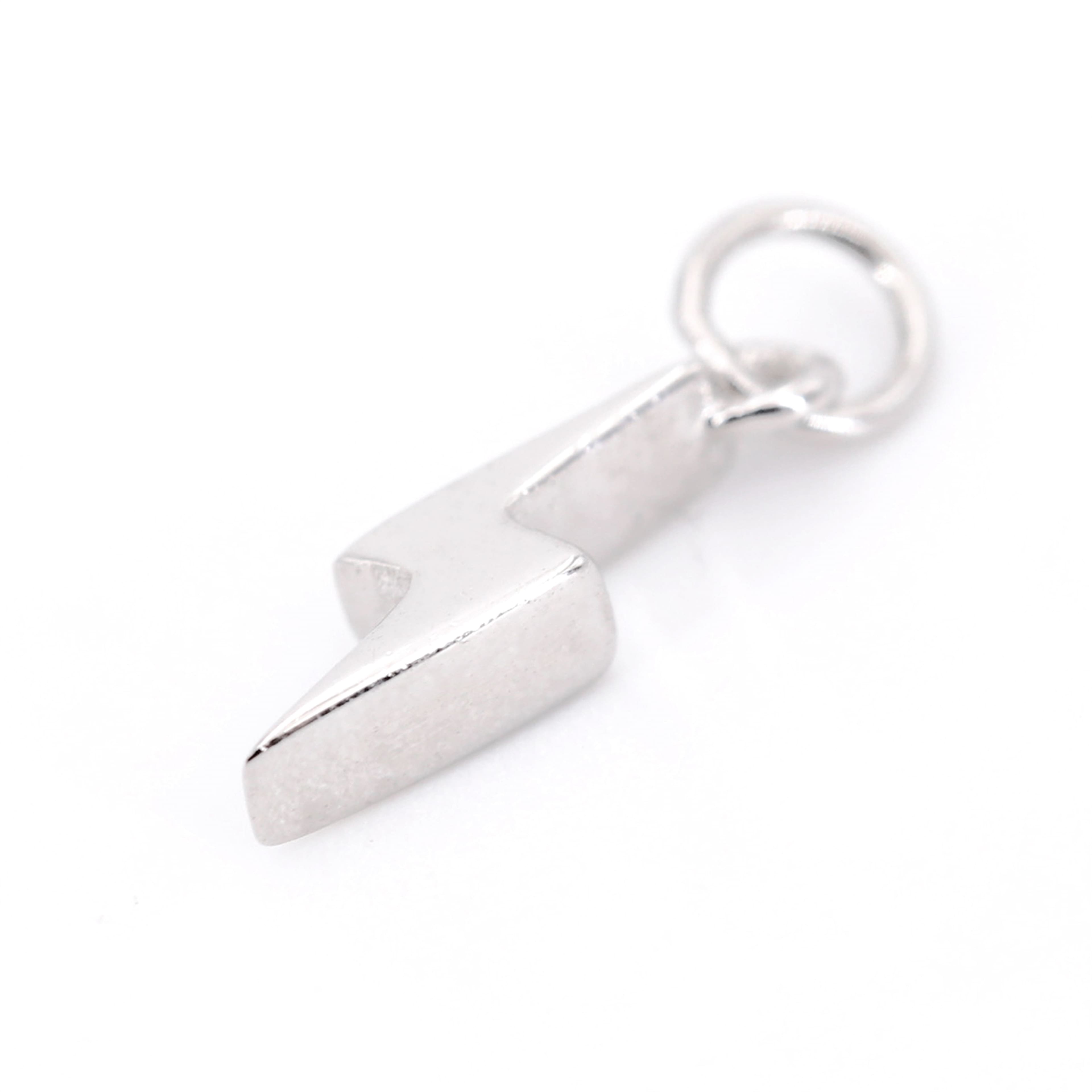 12 Pack: Sterling Silver Bolt Icon Charm by Bead Landing™