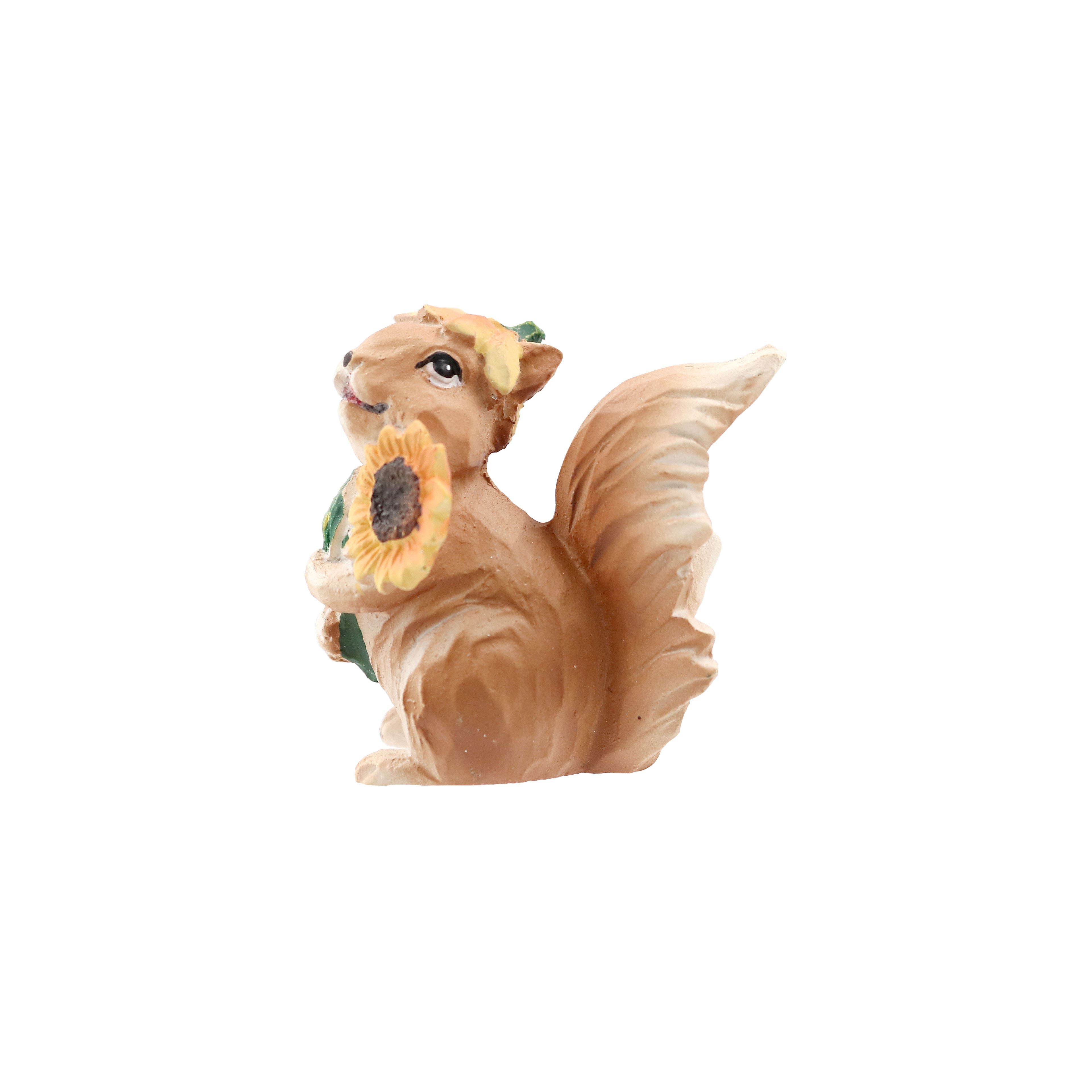 Mini Fall Squirrel with Flower by Ashland&#xAE;