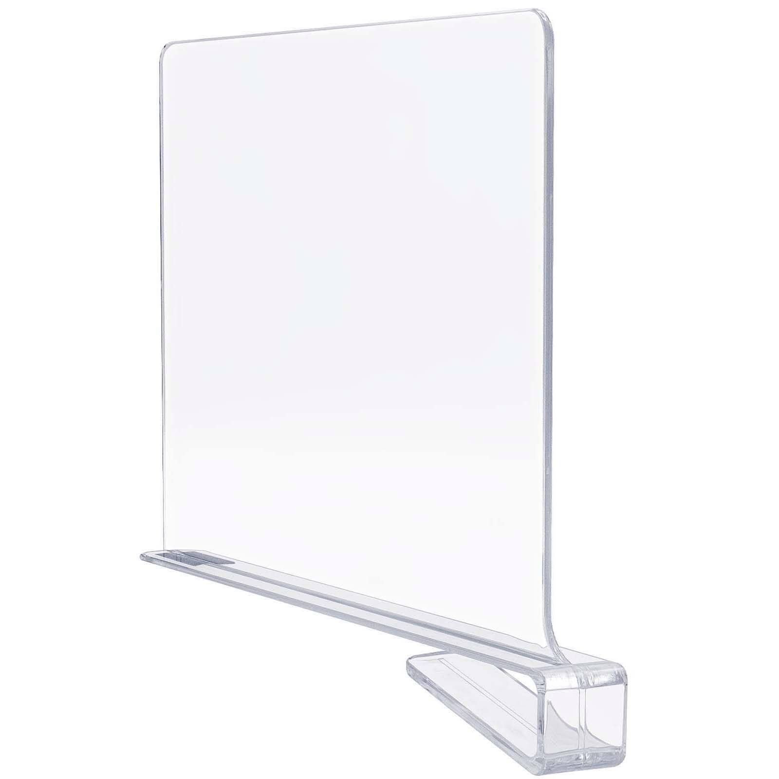 Sorbus 12.75" Modern Clear Acrylic Shelf Dividers