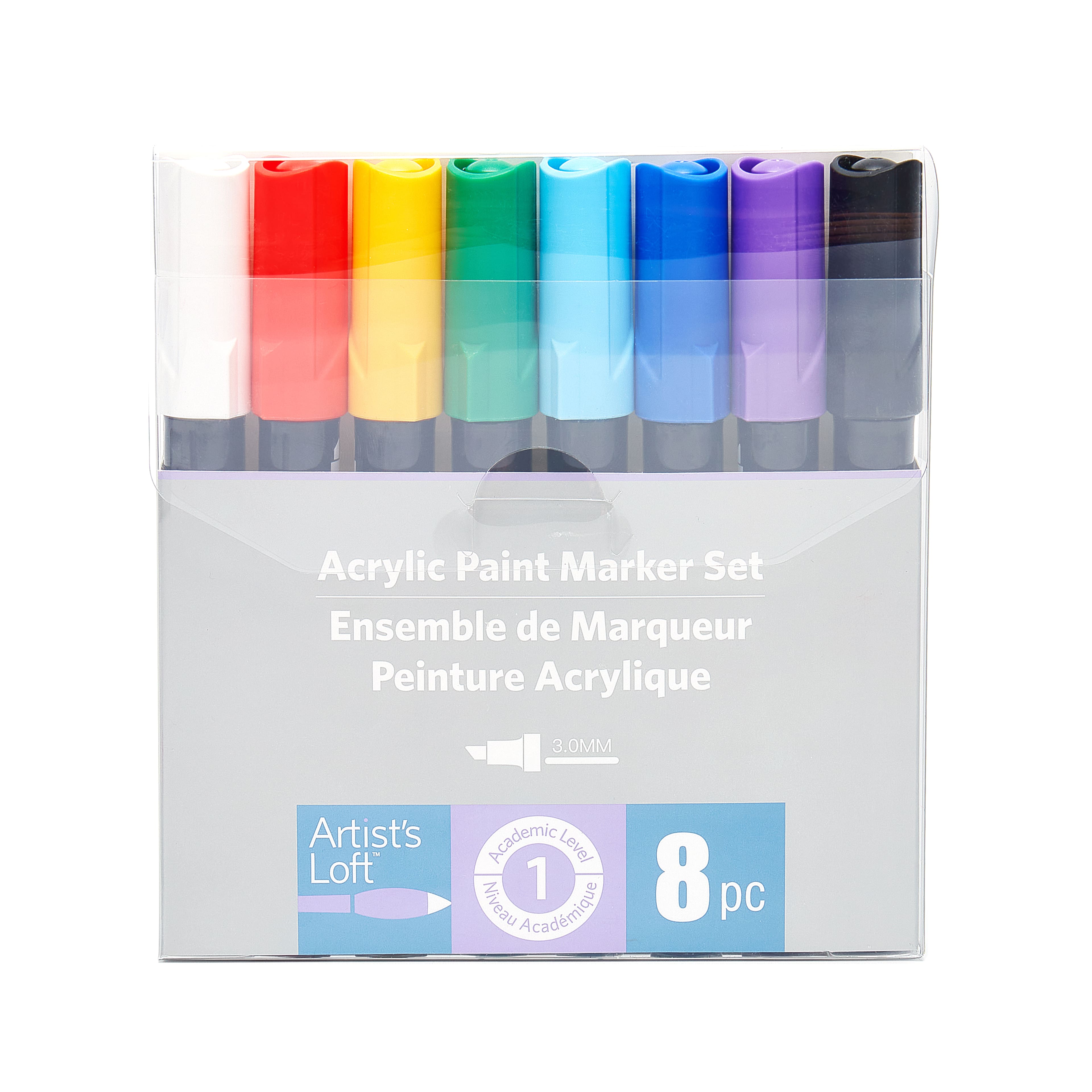 Chisel Tip 8 Colour Paint Marker Set by Artist's Loft™
