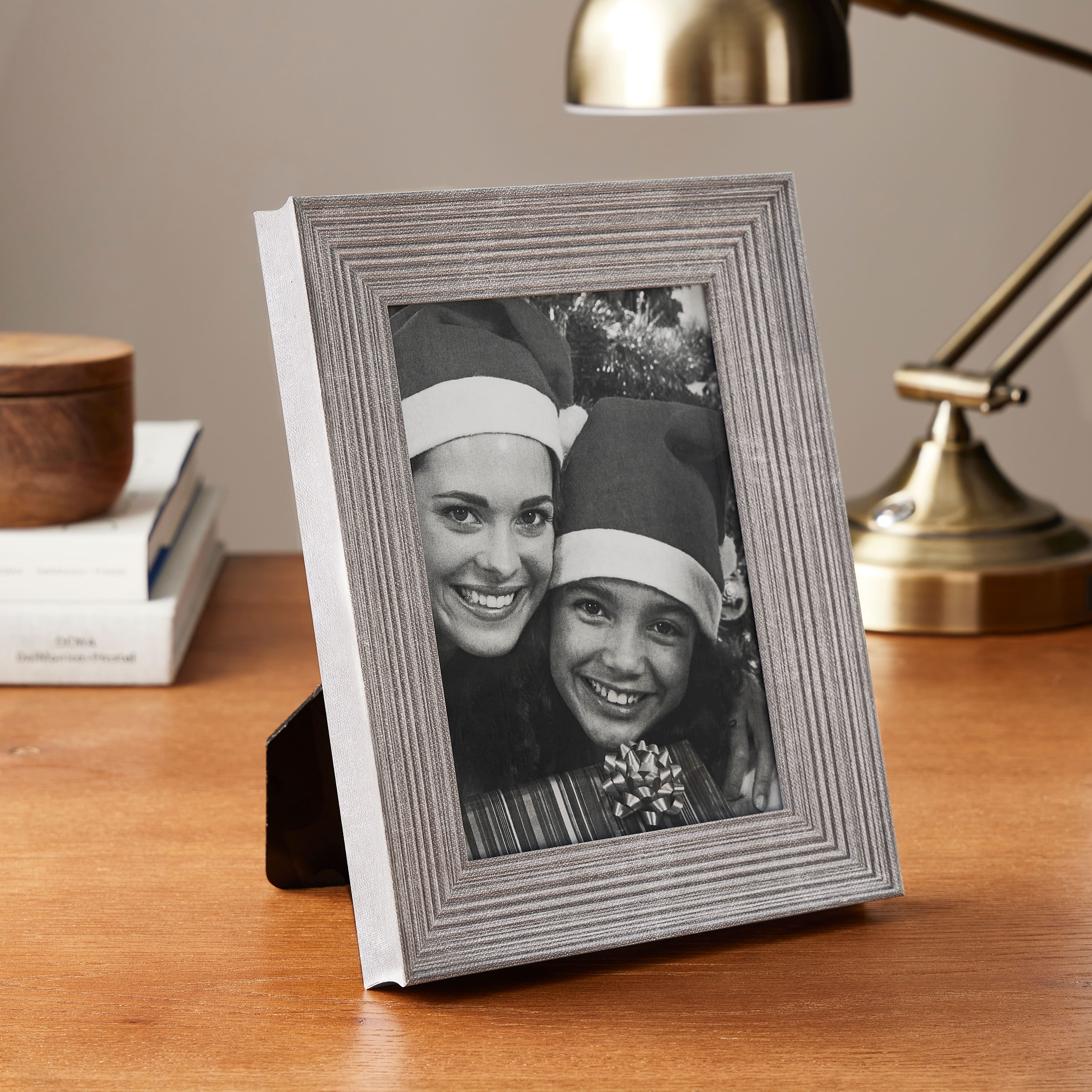 Gray Ribbed 5&#x22; x 7&#x22; Frame, Expressions&#x2122; by Studio D&#xE9;cor&#xAE;