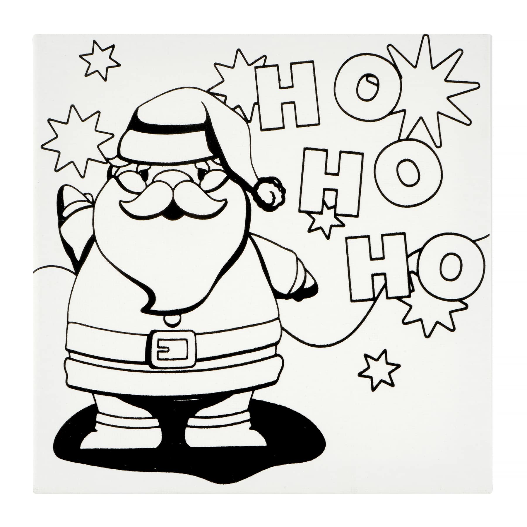 Santa Flocked Canvas Kit by Creatology&#x2122;