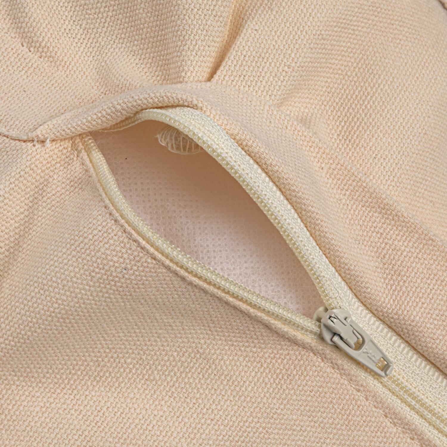 Hello Honey® 20" Tan Woven Cotton Blend Bouclé Pillow