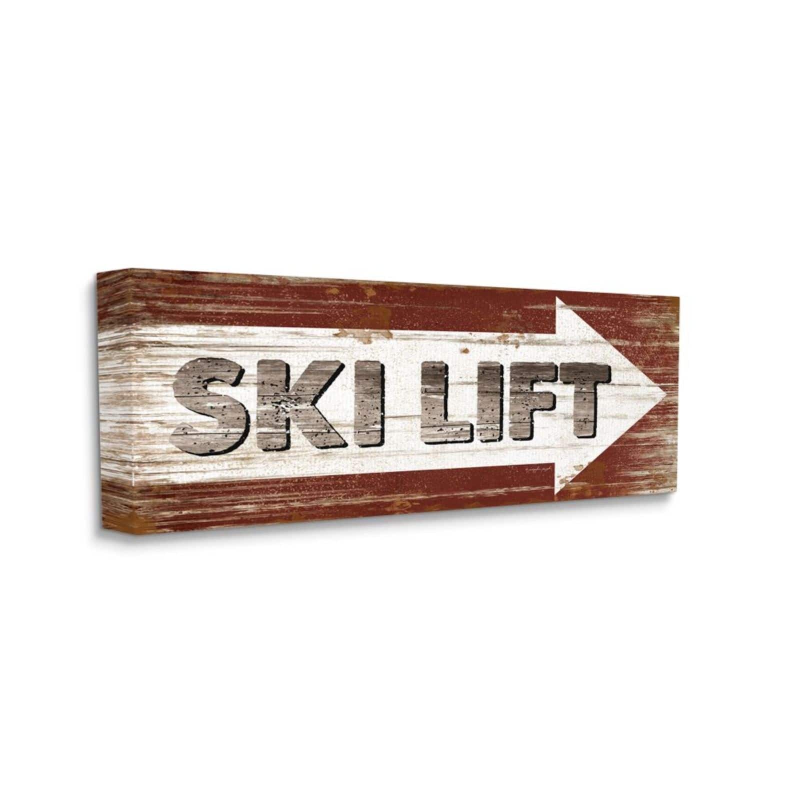 Stupell Industries Ski Lift Direction Wall Sign