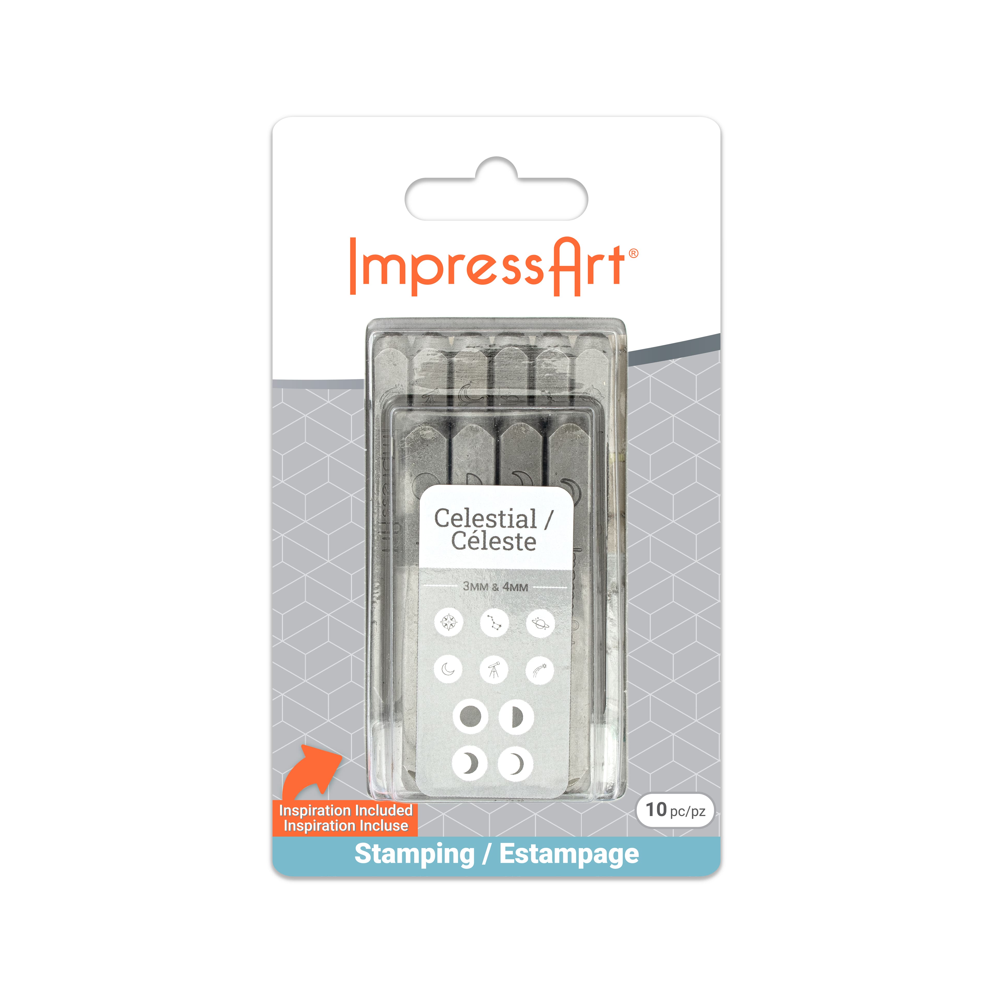 ImpressArt® 3mm & 4mm Celestial Metal Stamps Pack