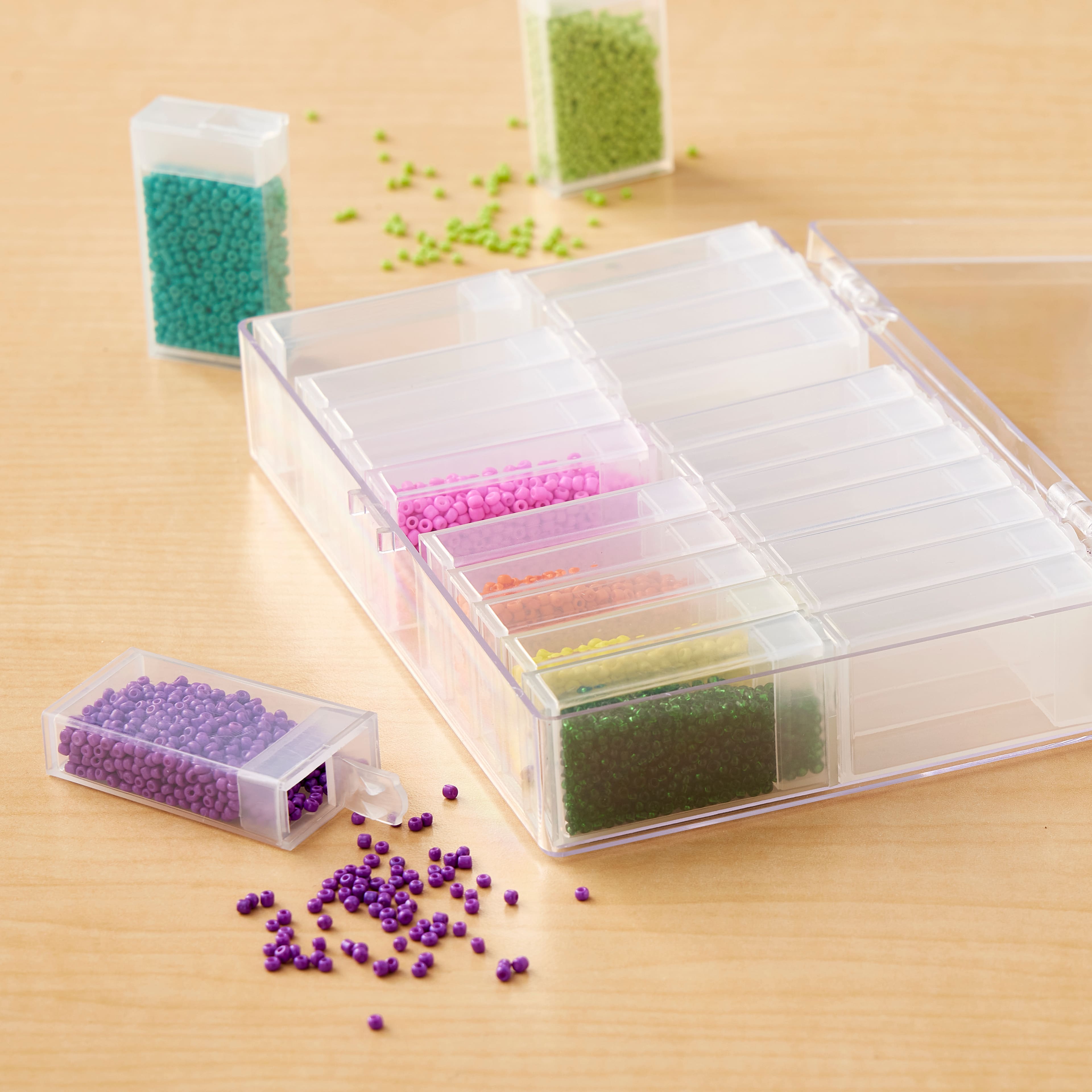 Darice Bead Organizer With Removable Bead Containers - each