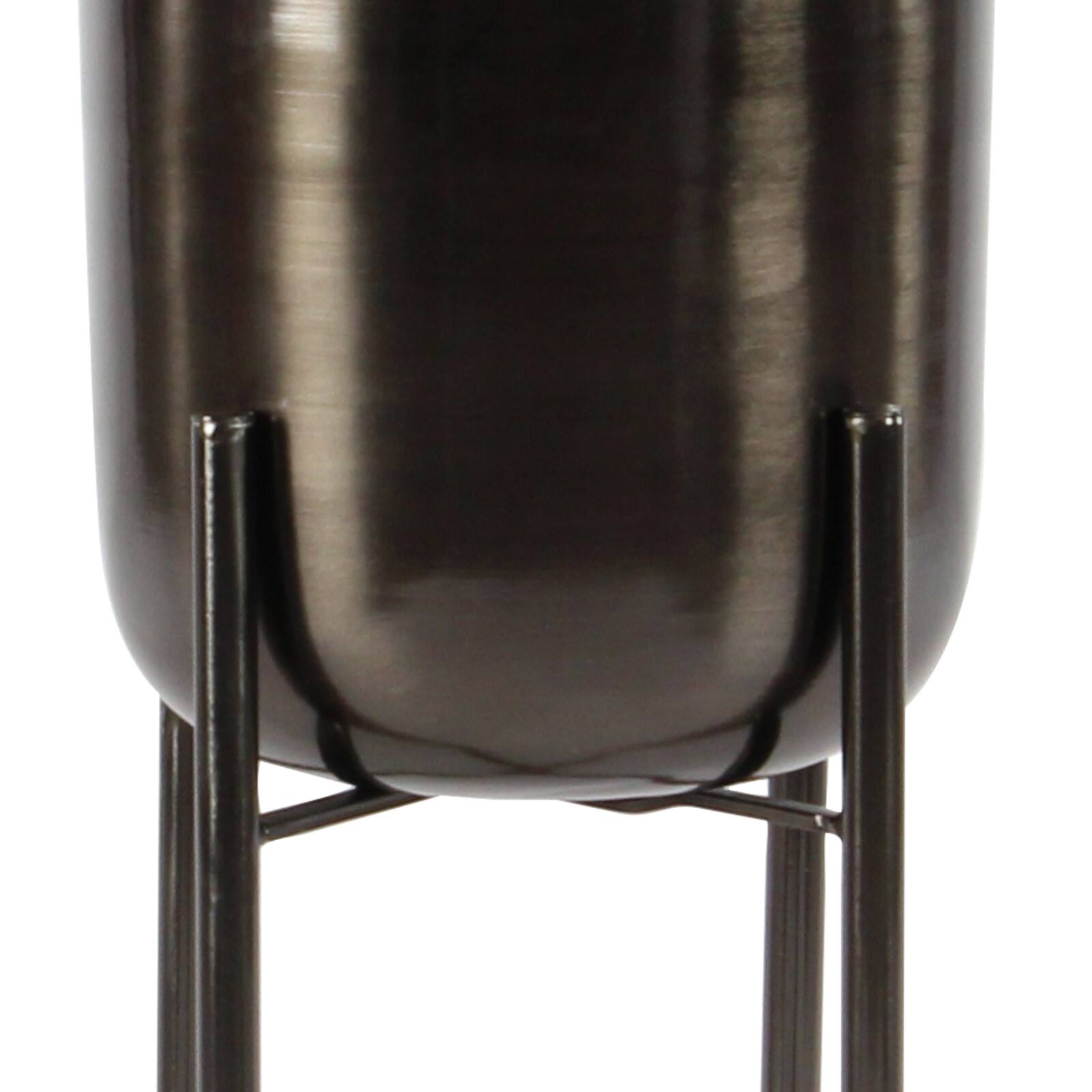 CosmoLiving by Cosmopolitan Black Metal Glam Planter Set