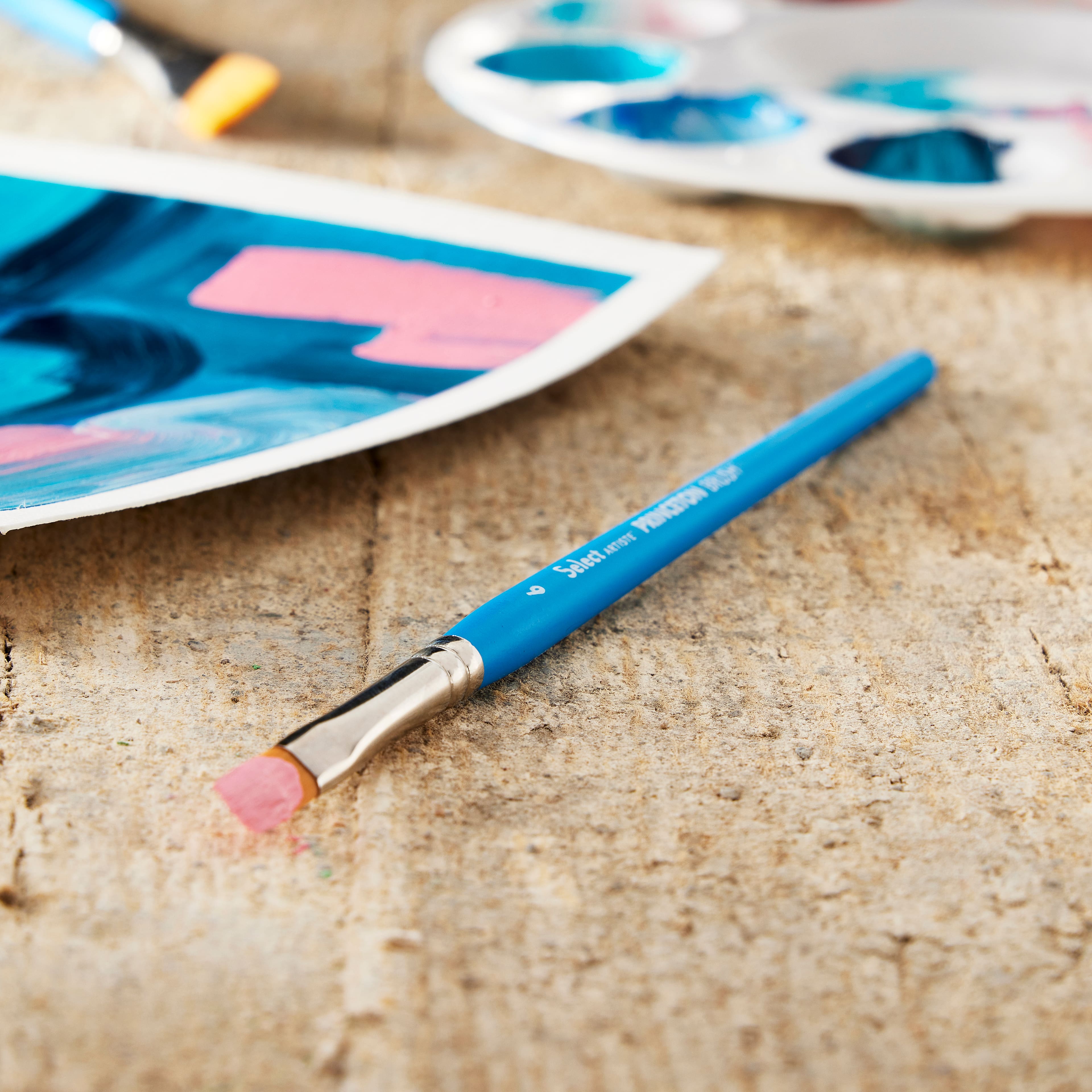 12 Pack: Princeton™ Select™ Artiste Series 3750 Short Handle Filbert Brush