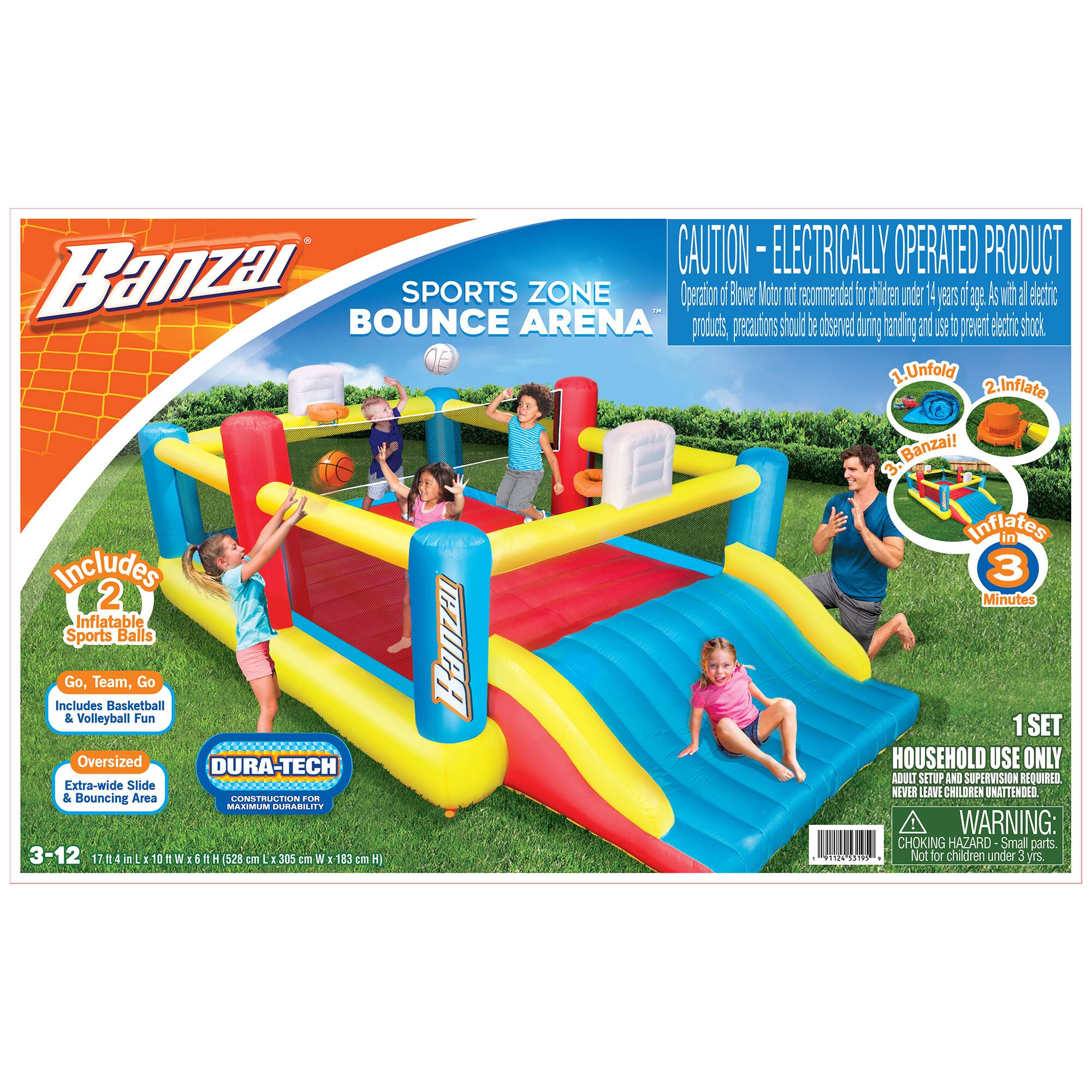 Banzai® Sports Zone Bounce Arena™ Outdoor Toy