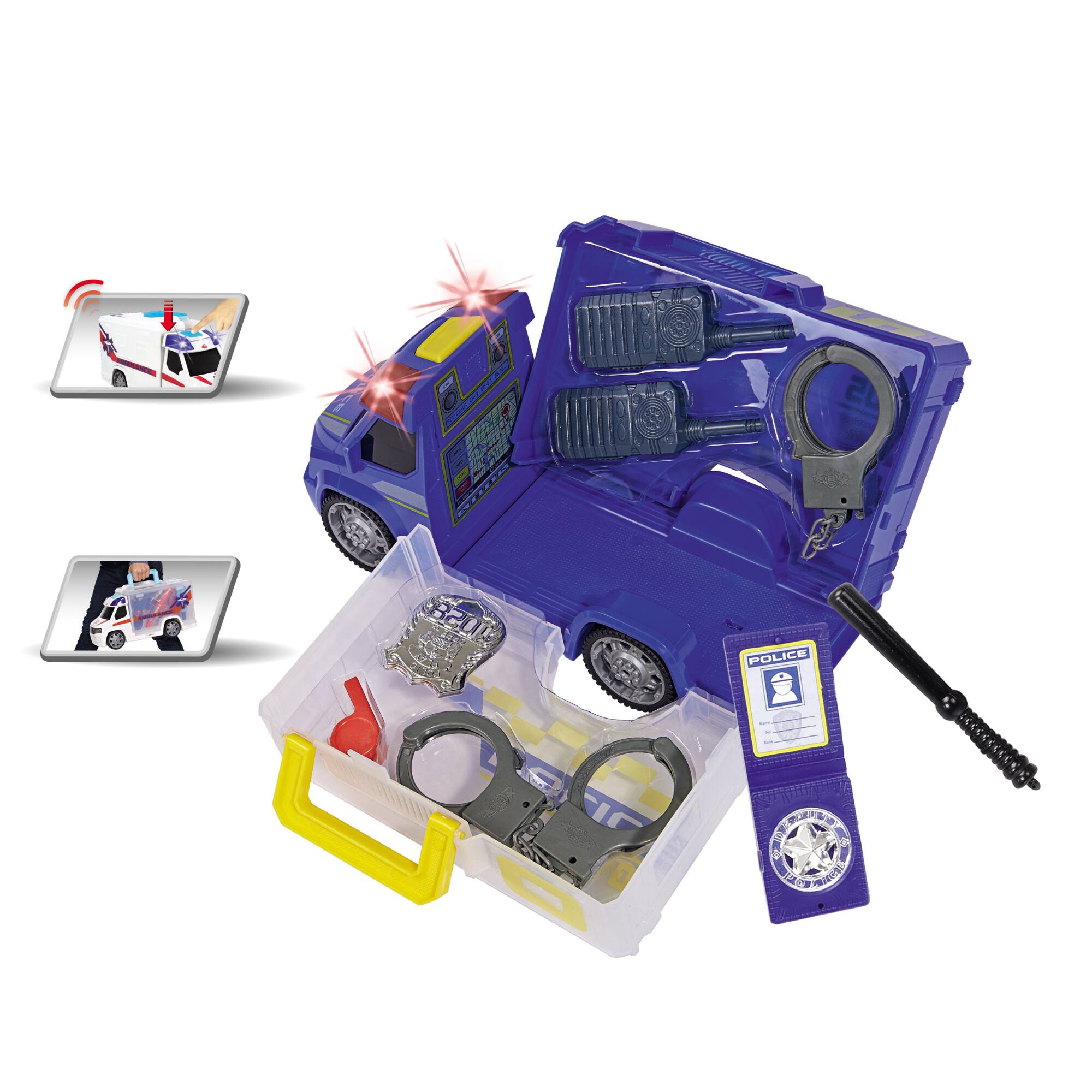Dickie Toys Push &#x26; Play SOS Police Patrol Car