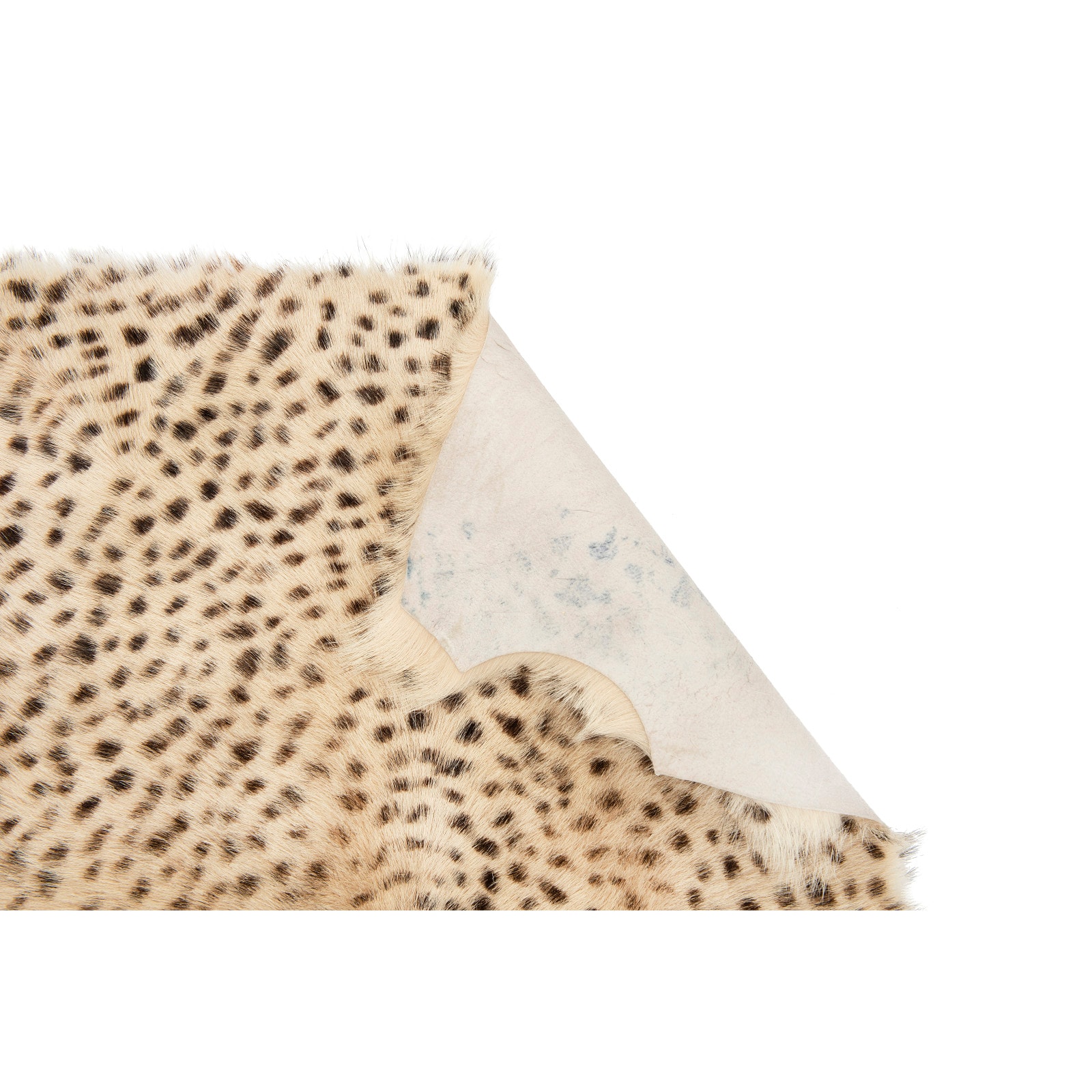 Hello Honey&#xAE; Leopard Print Goat Fur Rug, 24&#x22; x 36&#x22;