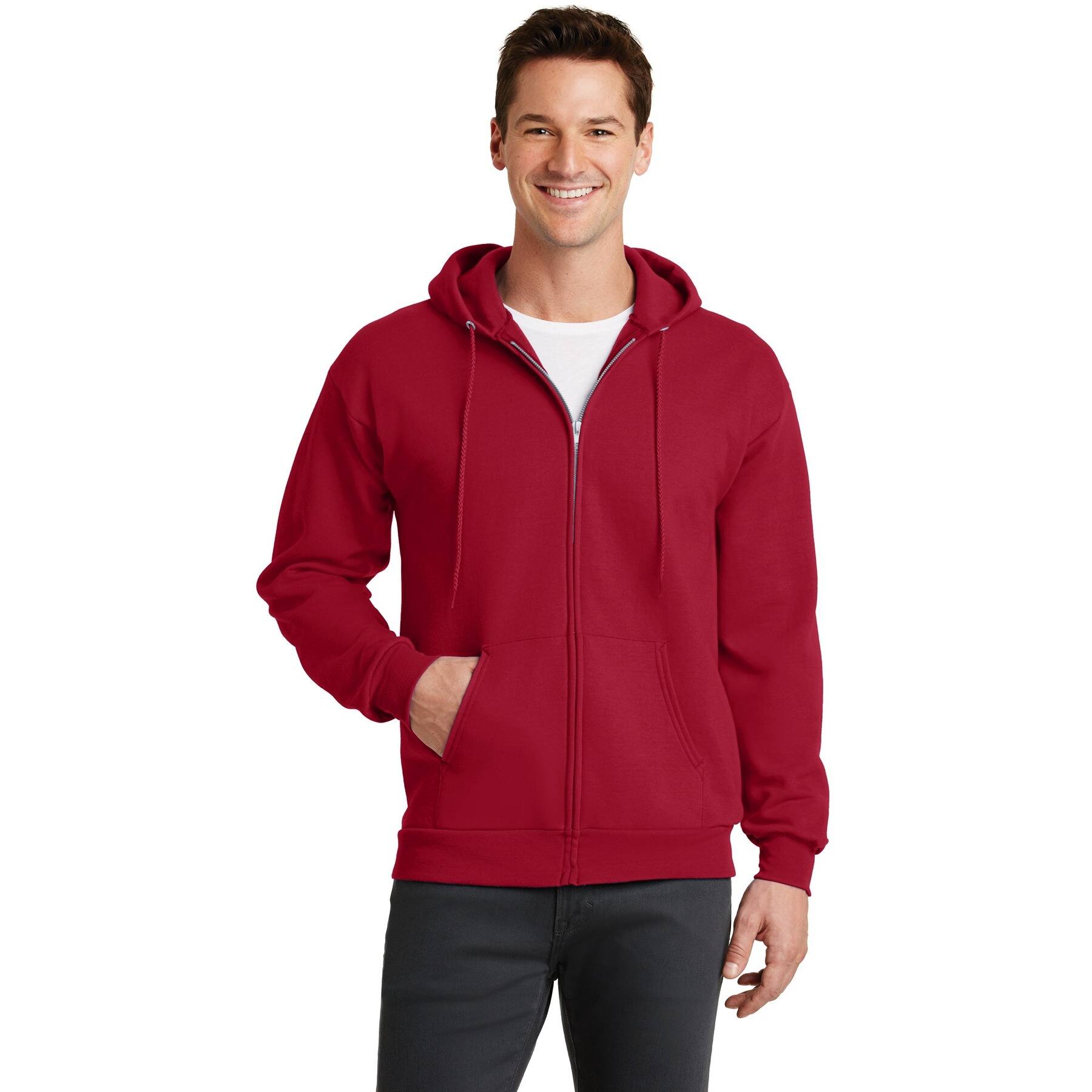 Port & Company® Core Fleece Full-Zip Hooded Sweatshirt