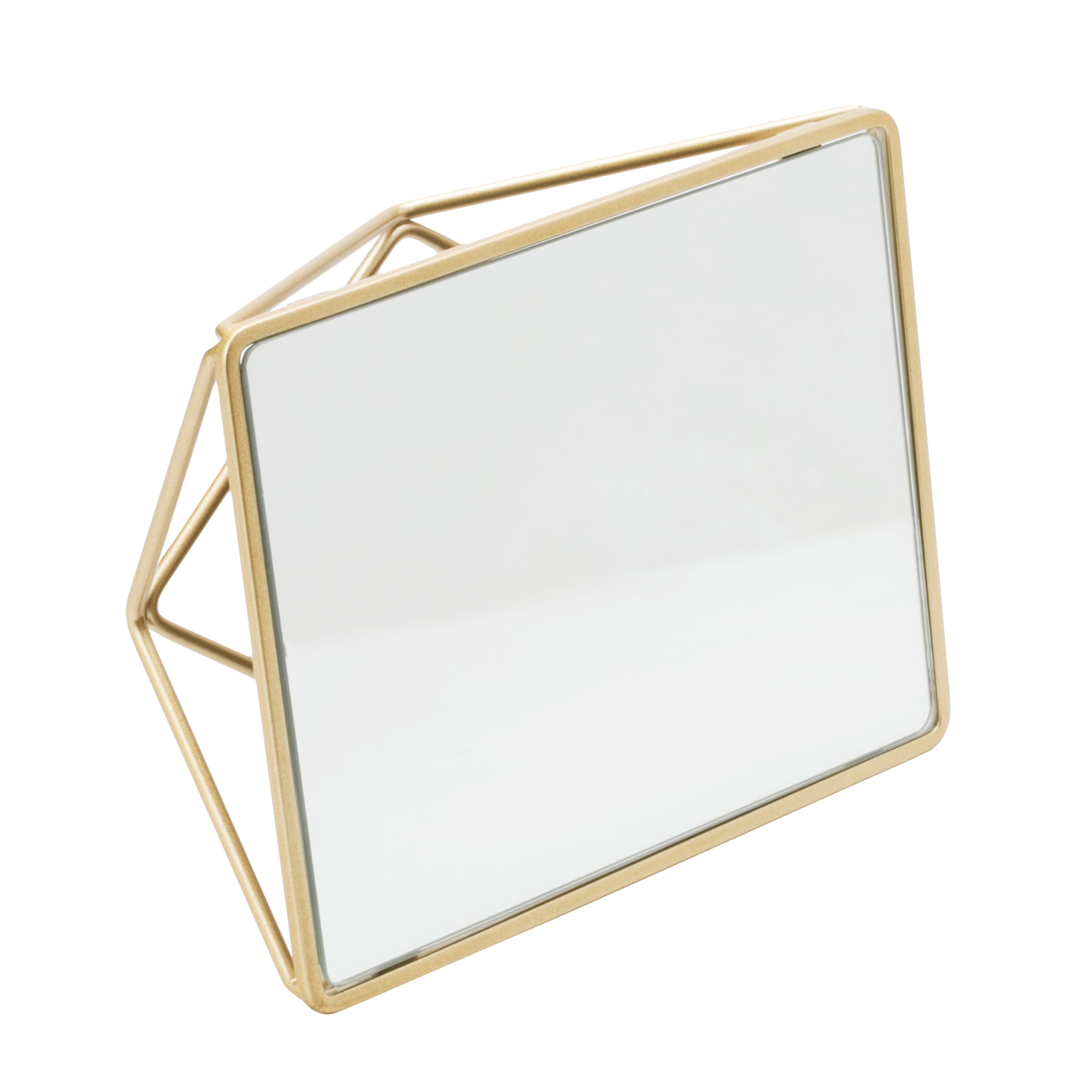 Home Details Gold Geometric Design Vanity Mirror