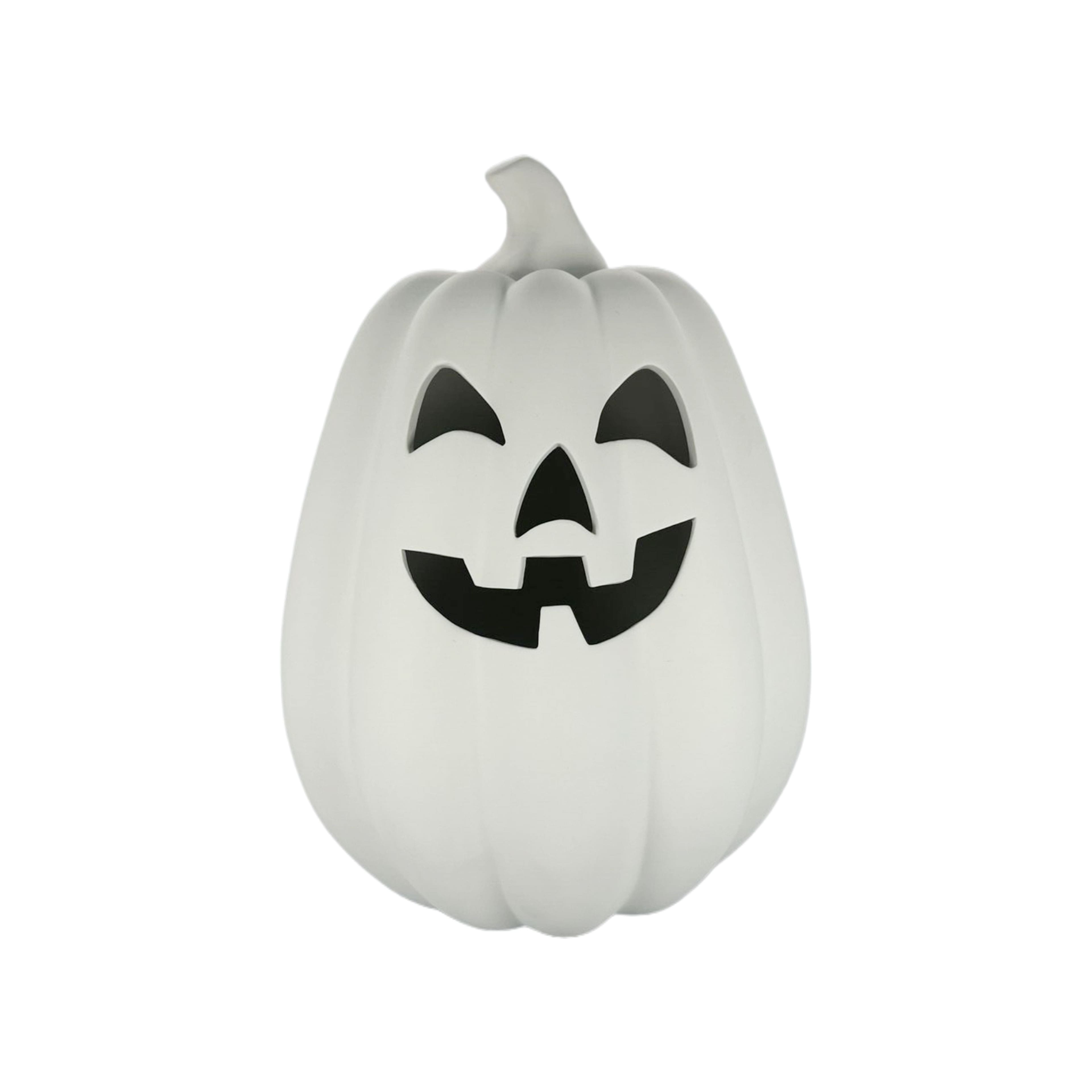 12.5&#x22; DIY Ceramic LED Tall Jack-o&#x27;-Lantern D&#xE9;cor by Make Market&#xAE;
