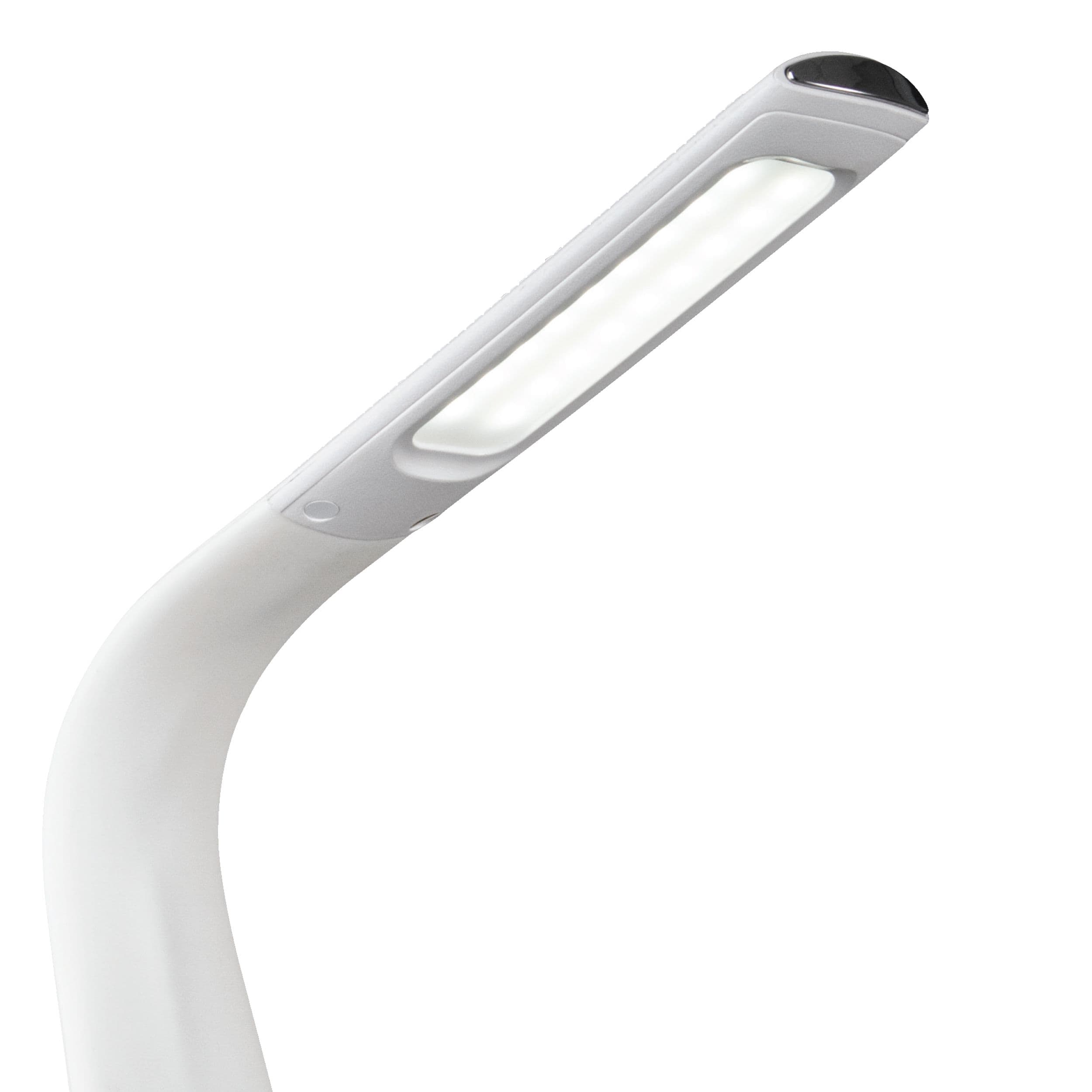 OttLite Thrive LED Sanitizing Desk Lamp with Clock &#x26; USB Charging