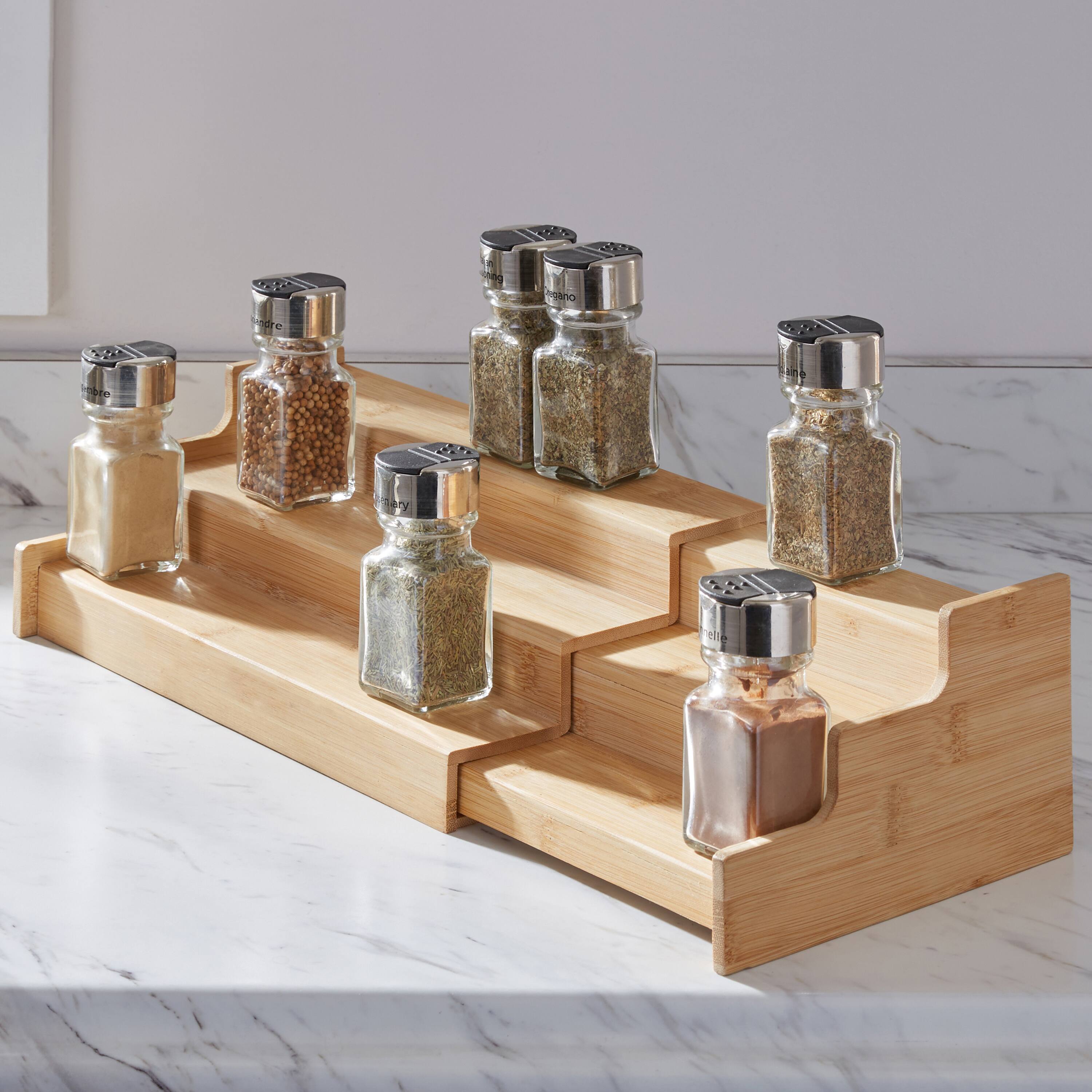 Kitchen Details Bamboo Expandable Spice Rack
