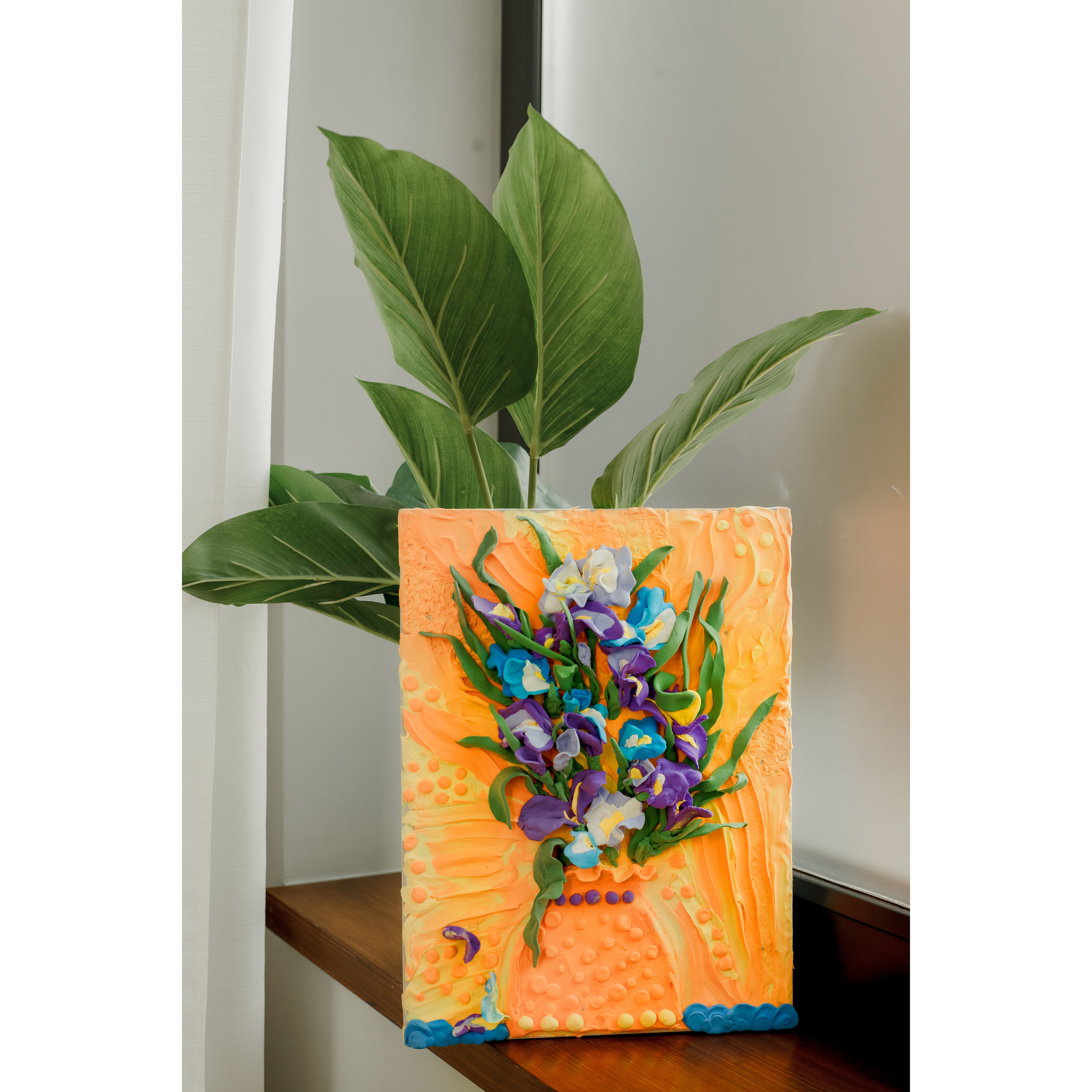 OKTO Sensory Art 3D Vincent Van Gogh Irises Clay Painting Kit