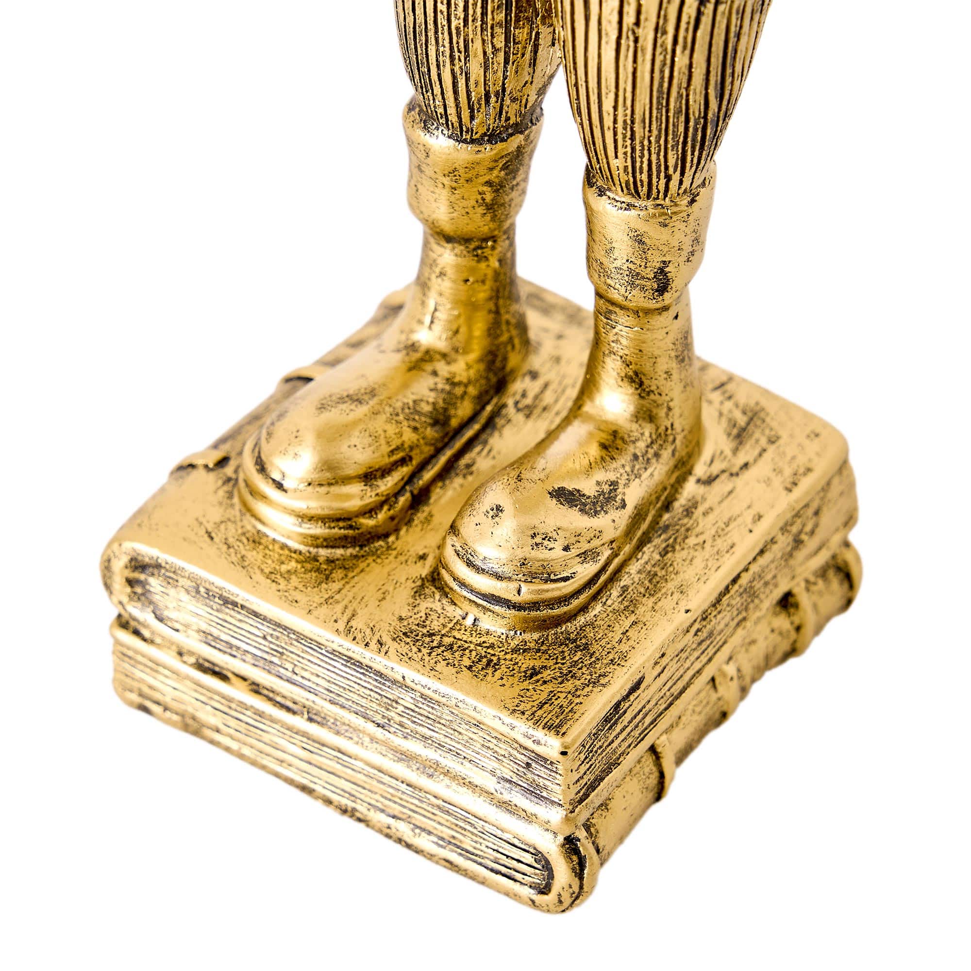American Art Decor The Fox and Rabbit Gold Resin Tabletop Bar Decor - 8&#x22; x 2.25&#x22; x 2.25&#x22;, 8.75&#x22; x 2&#x22; x 2.25&#x22;