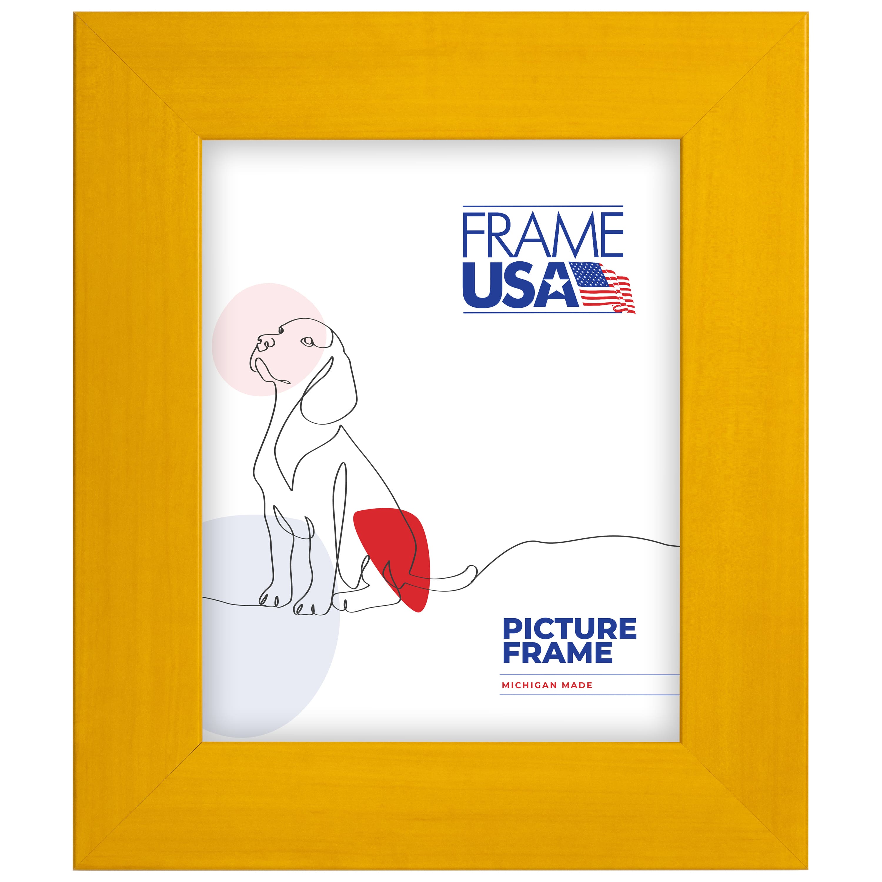 Frame USA Colori Large Yellow Single Image Picture Frame