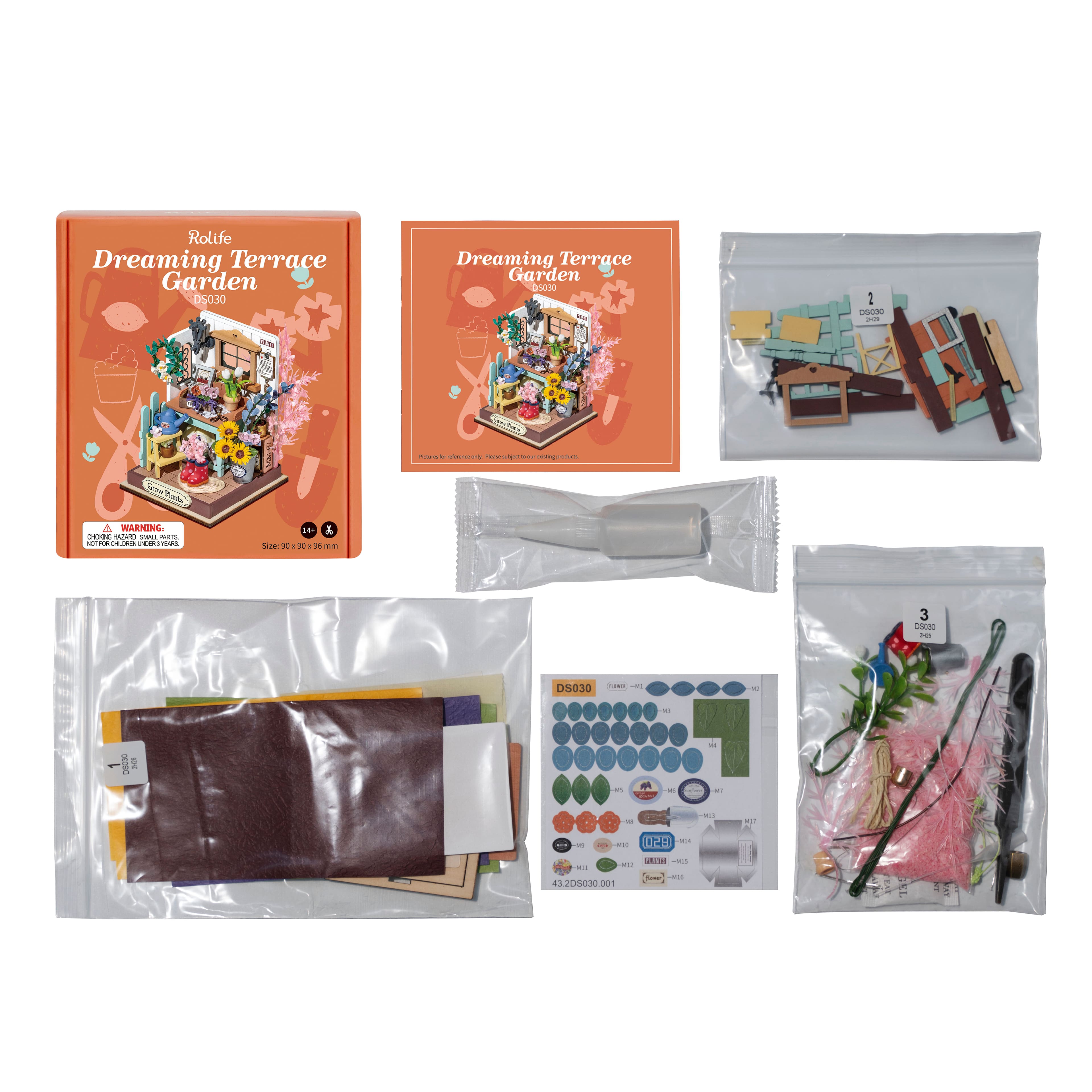 Rolife Dreaming Terrace Garden DIY Miniature Kit