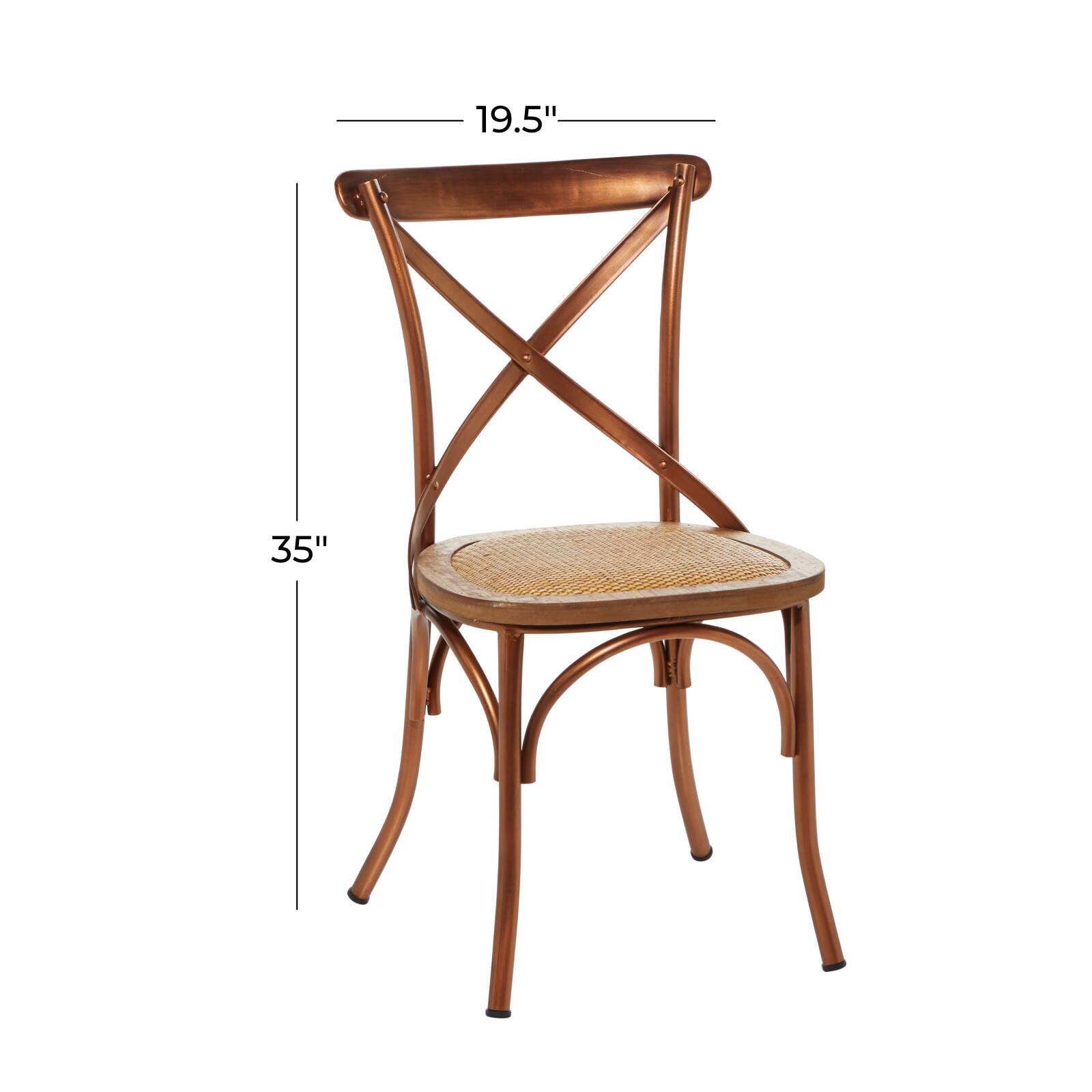 Copper Iron Farmhouse Dining Chair, 35" x 20" x 20" Michaels