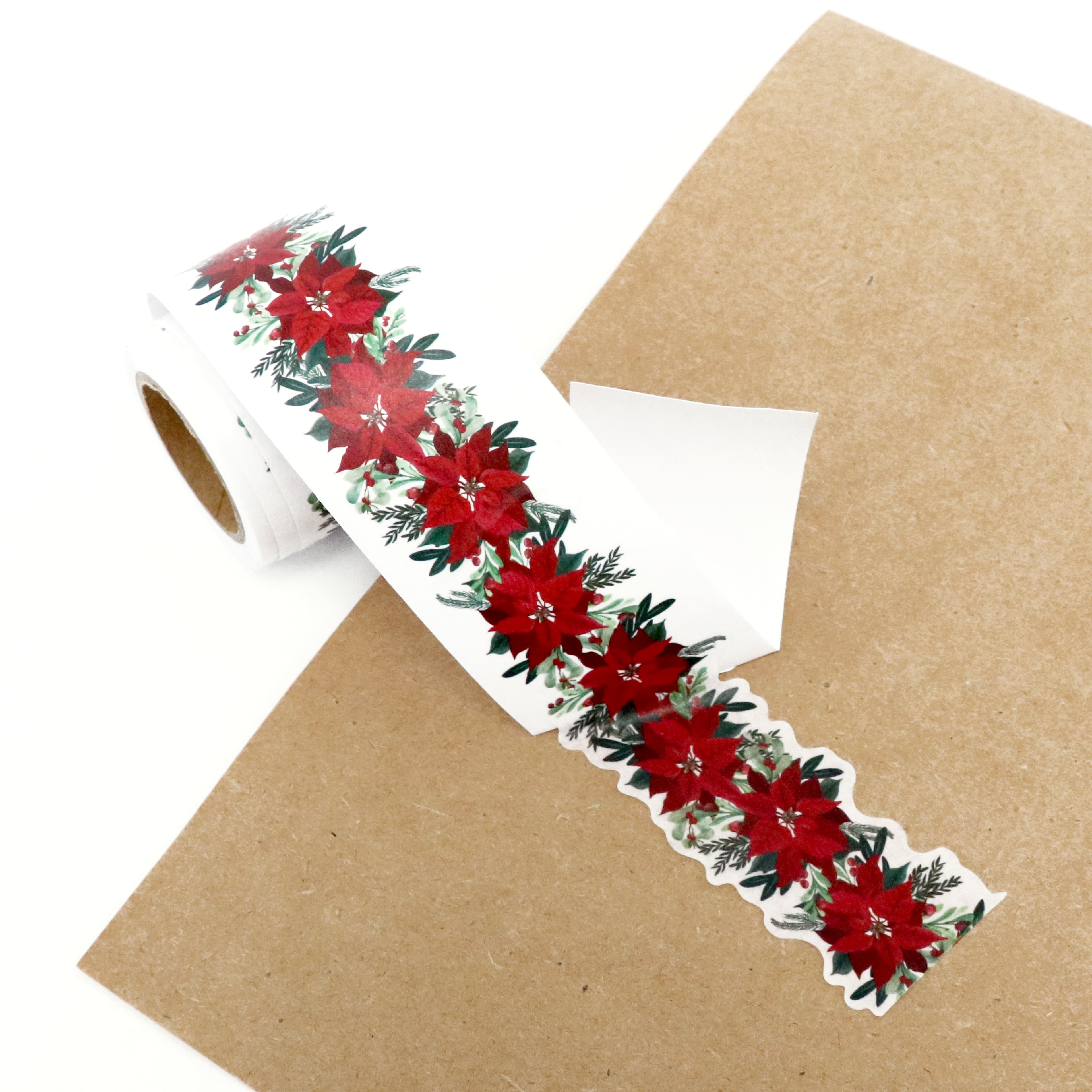 Poinsettia Die Cut Washi Crafting Tape by Recollections&#x2122;