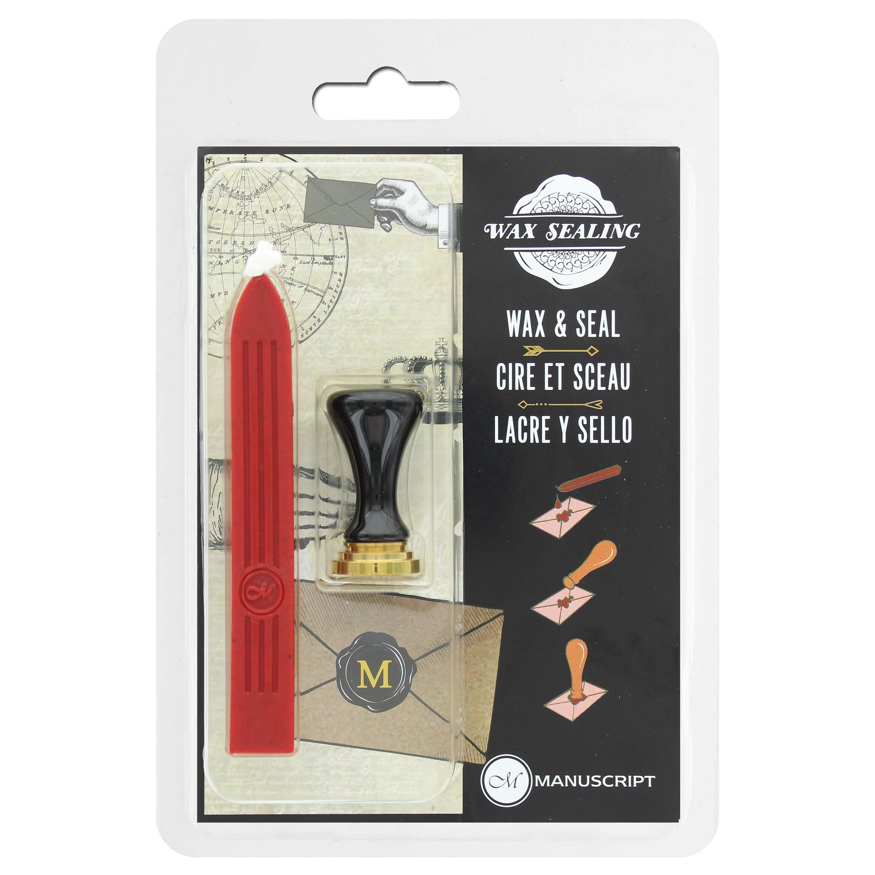 Red Sealing Wax Stick With Wick 