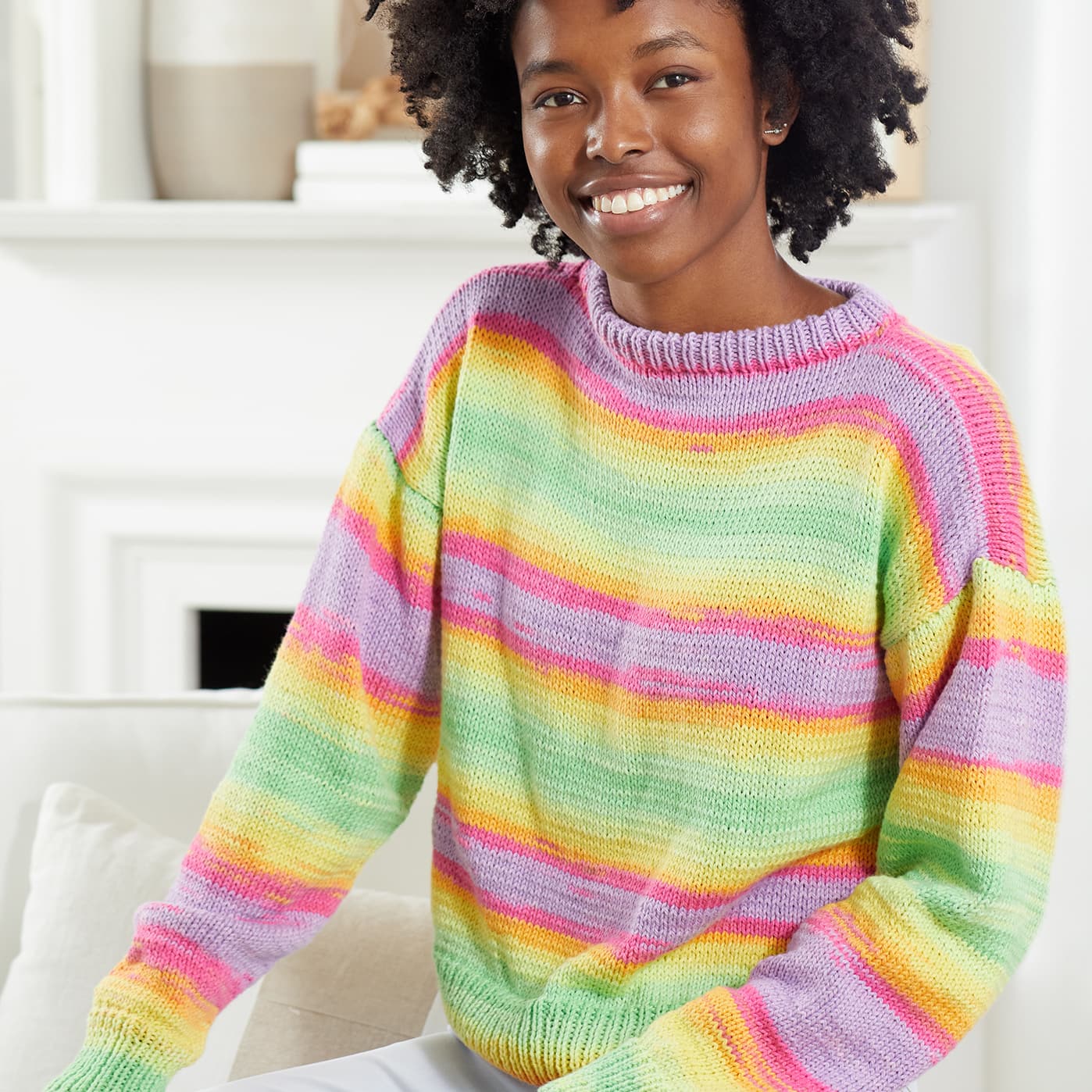 Premier® Yarns Hipster™ Cotton Tie Dye Pullover